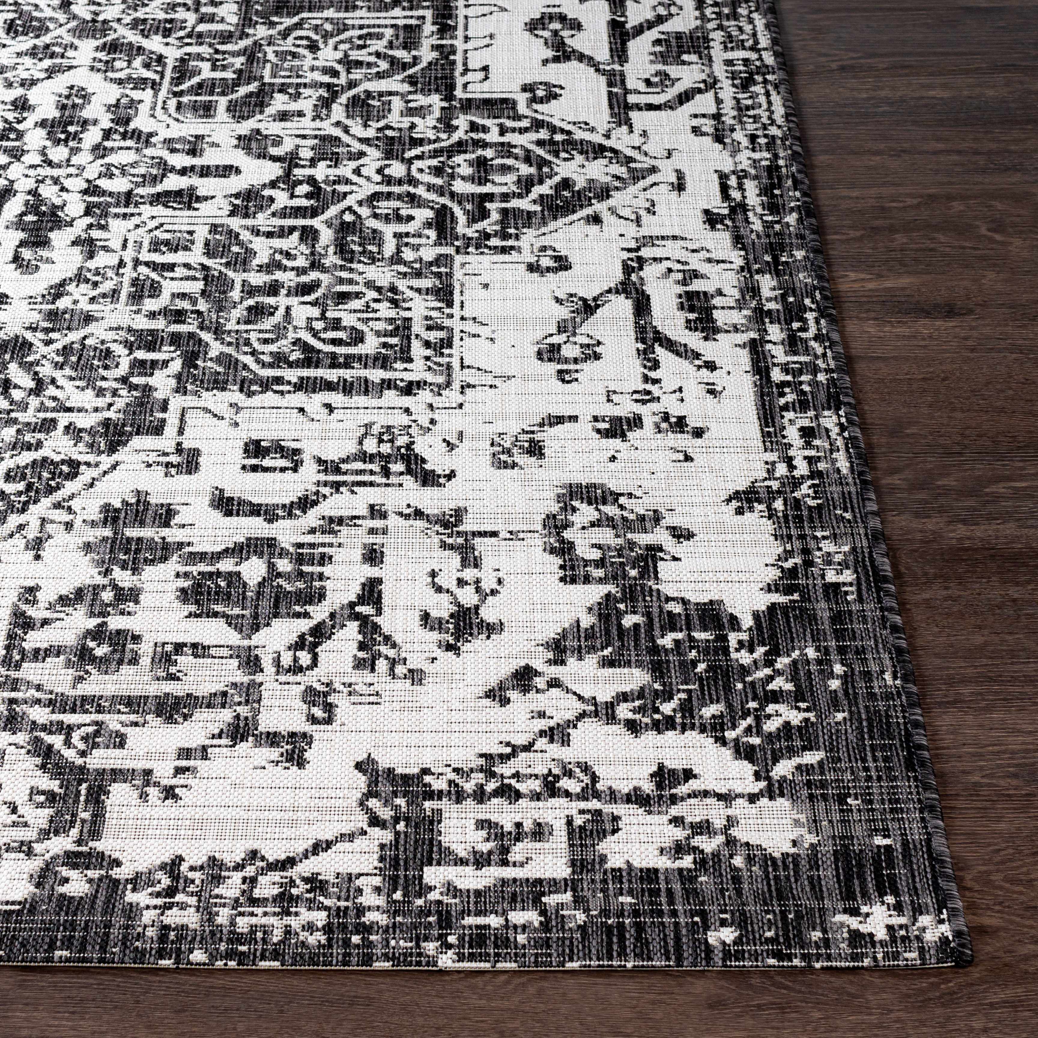 Charcoal Kilmacolm Indoor & Outdoor Area Rug - Clearance - Image 6