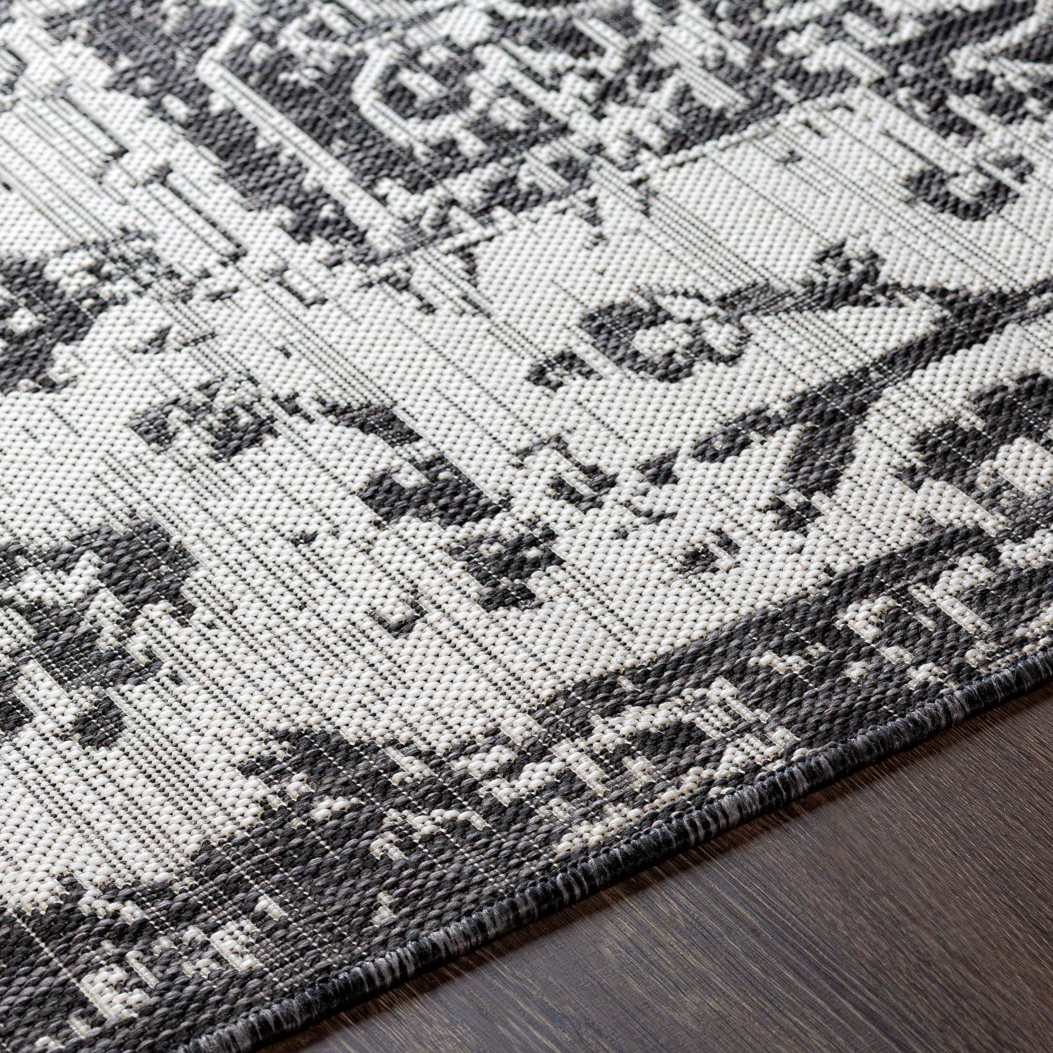 Charcoal Kilmacolm Indoor & Outdoor Area Rug - Clearance - Image 9