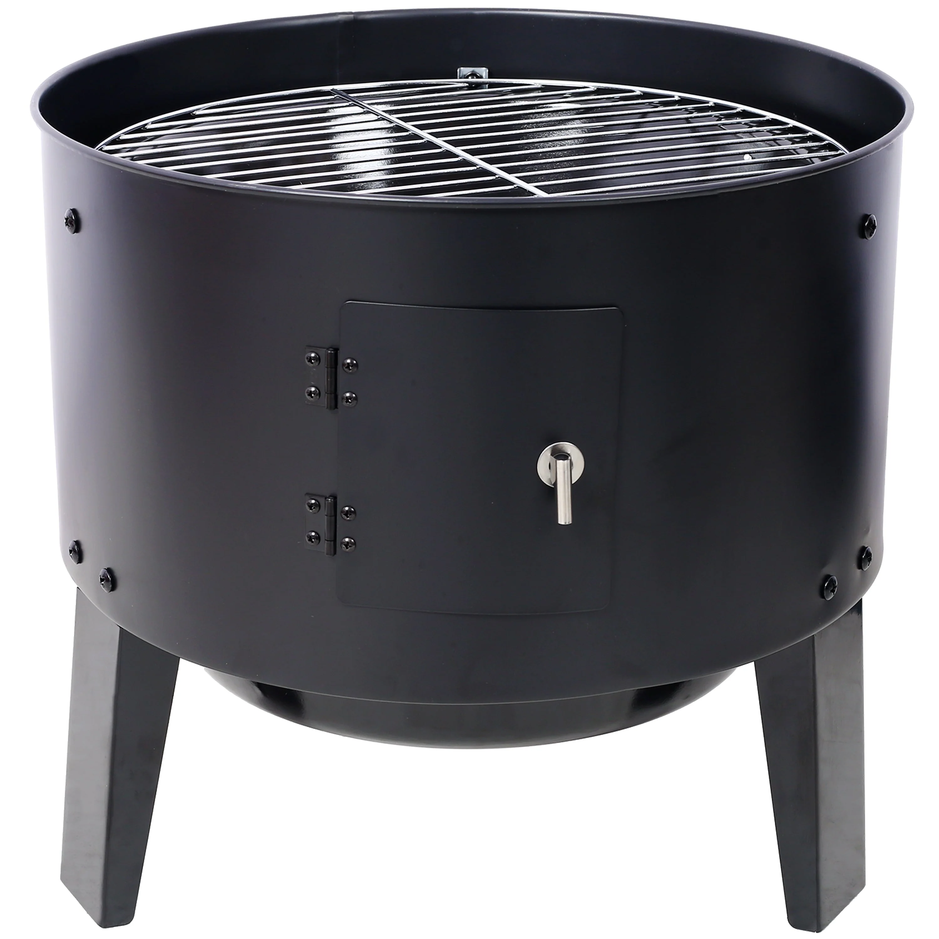 Charcoal Smoker Grill Wood Smoker Grills Outdoor Cooking 16 Inch Portable BBQ - Image 10