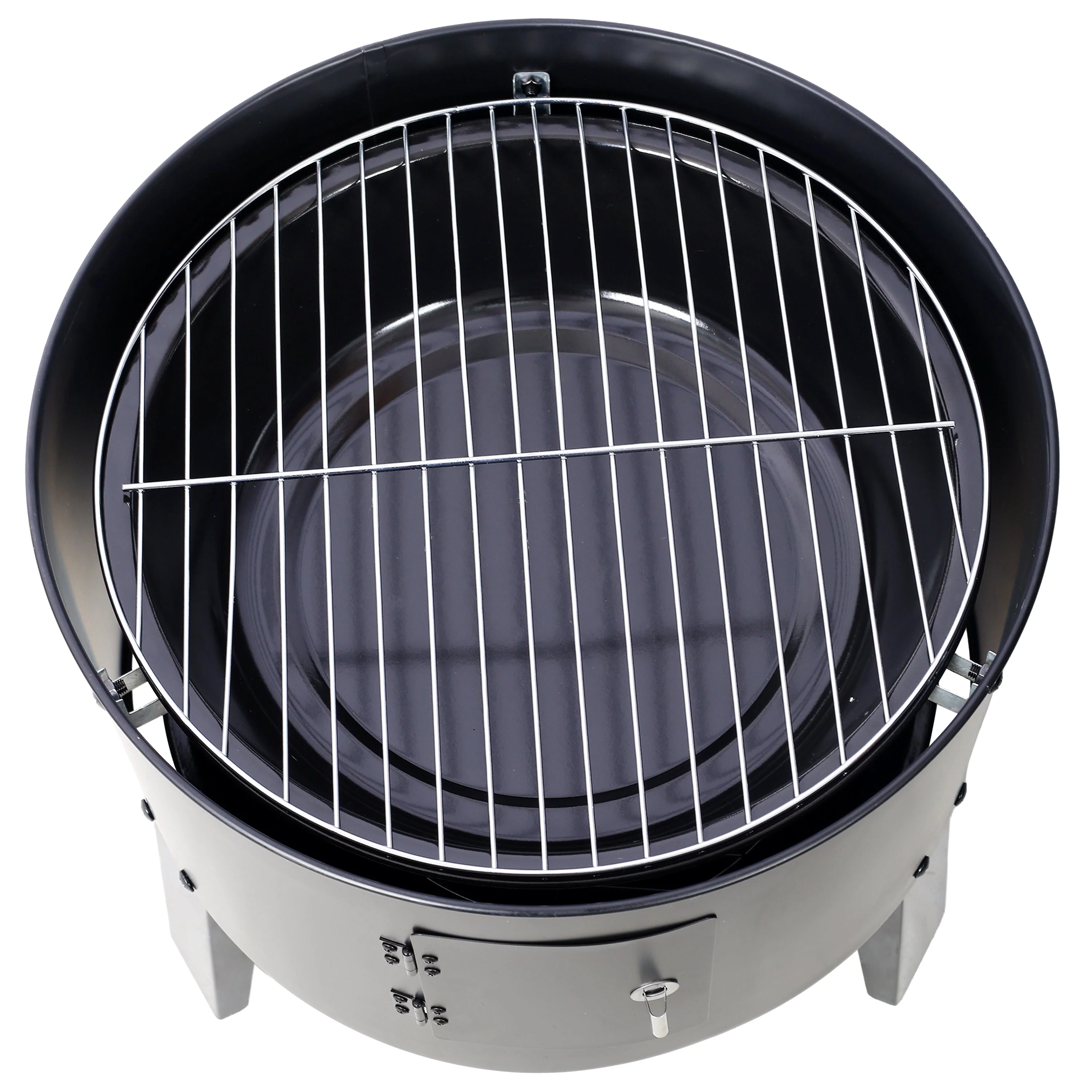 Charcoal Smoker Grill Wood Smoker Grills Outdoor Cooking 16 Inch Portable BBQ - Image 12
