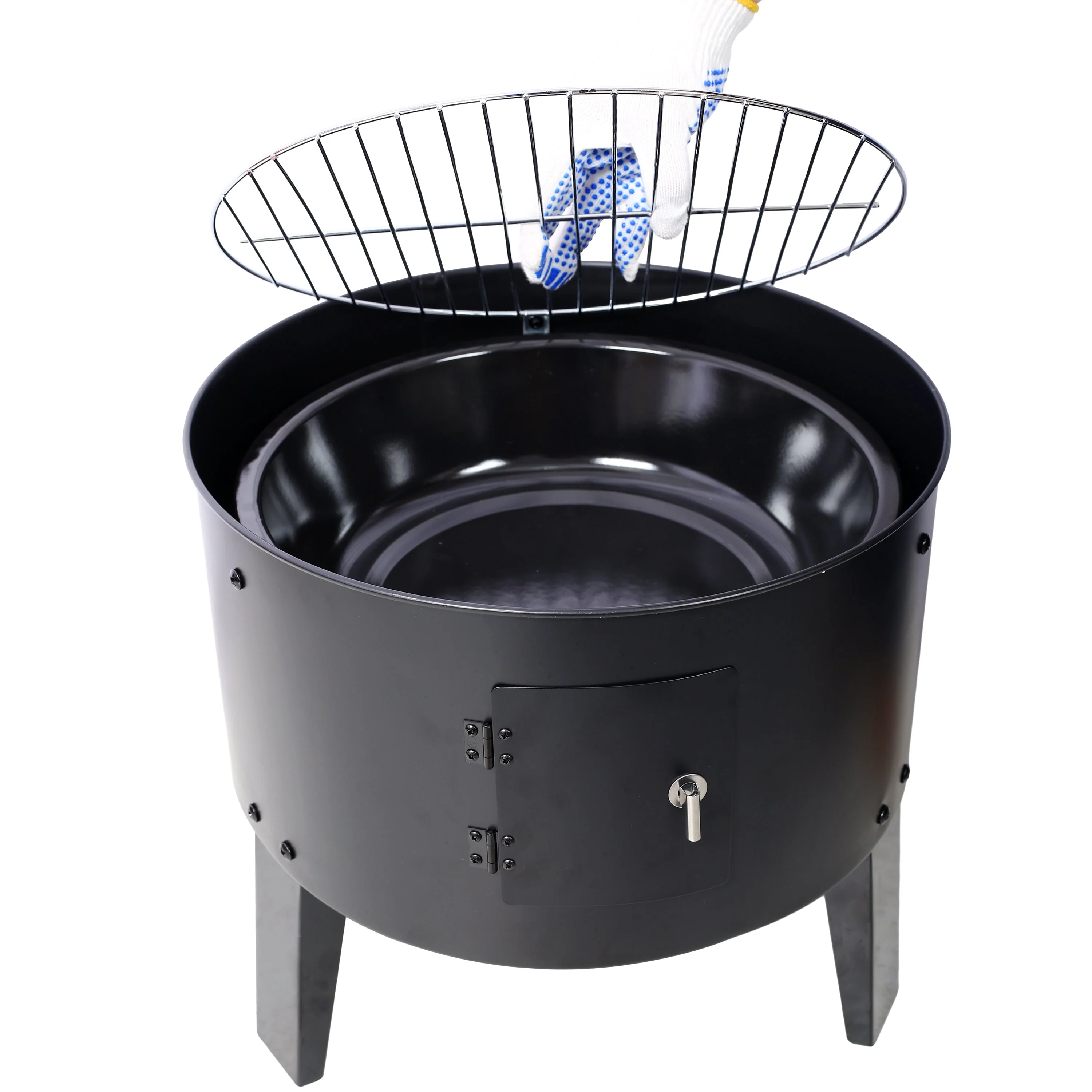 Charcoal Smoker Grill Wood Smoker Grills Outdoor Cooking 16 Inch Portable BBQ - Image 13
