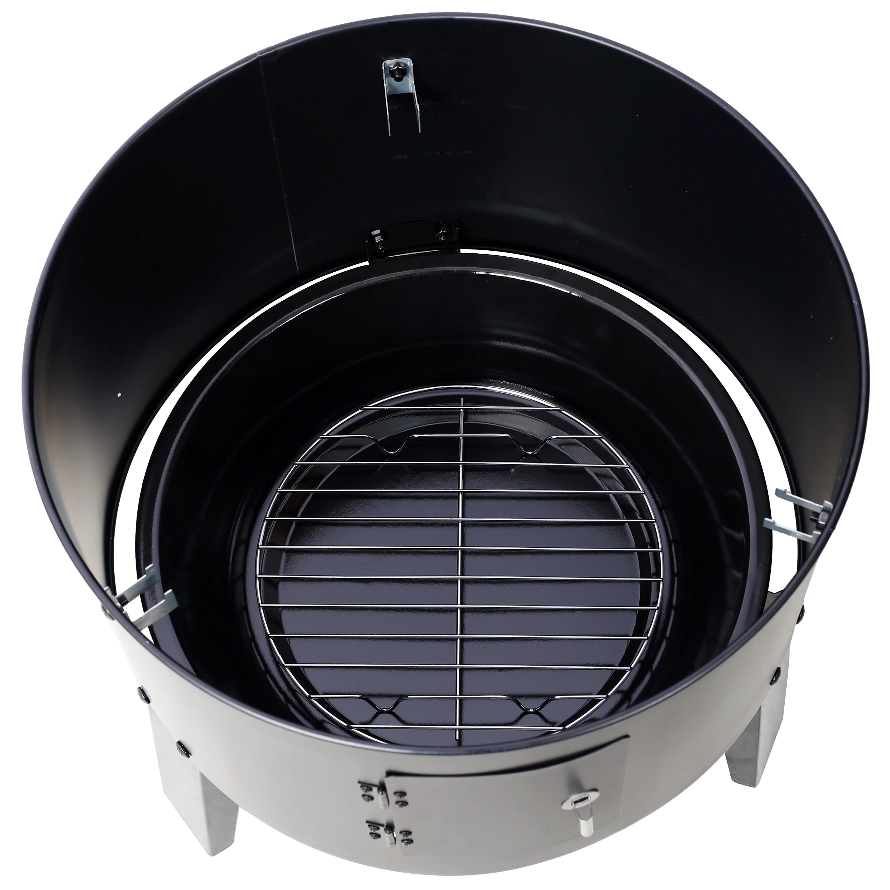 Charcoal Smoker Grill Wood Smoker Grills Outdoor Cooking 16 Inch Portable BBQ - Image 14