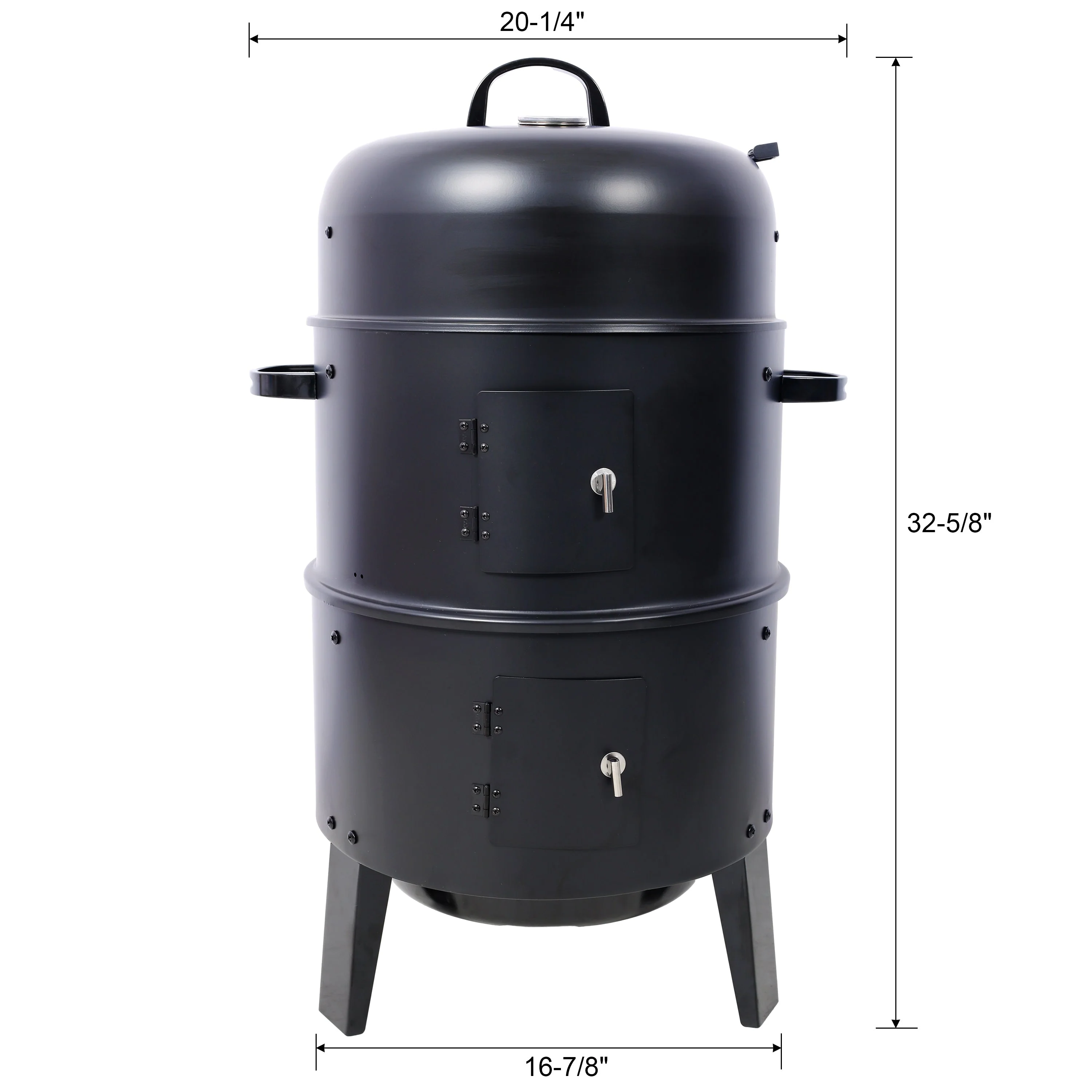 Charcoal Smoker Grill Wood Smoker Grills Outdoor Cooking 16 Inch Portable BBQ - Image 27