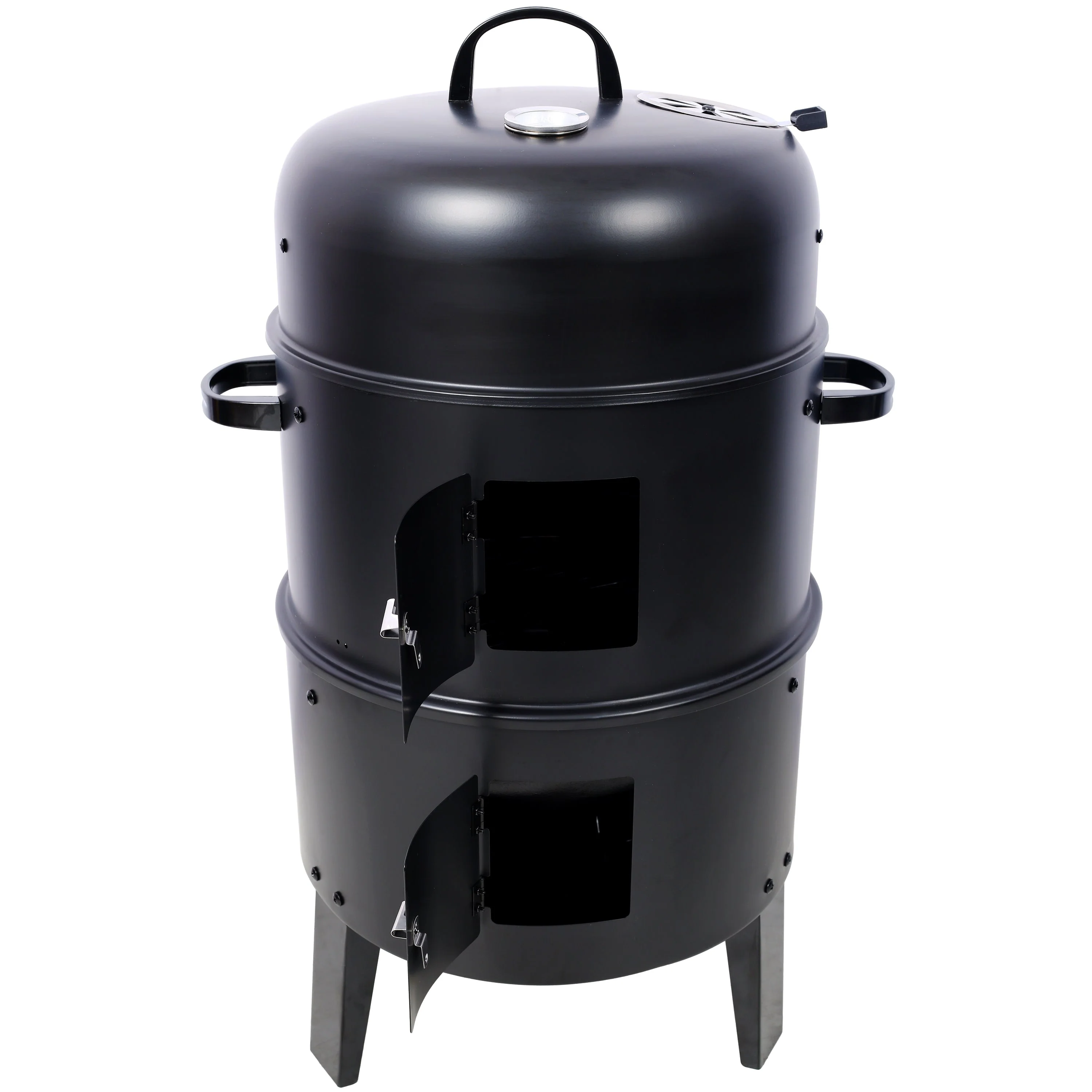 Charcoal Smoker Grill Wood Smoker Grills Outdoor Cooking 16 Inch Portable BBQ - Image 6