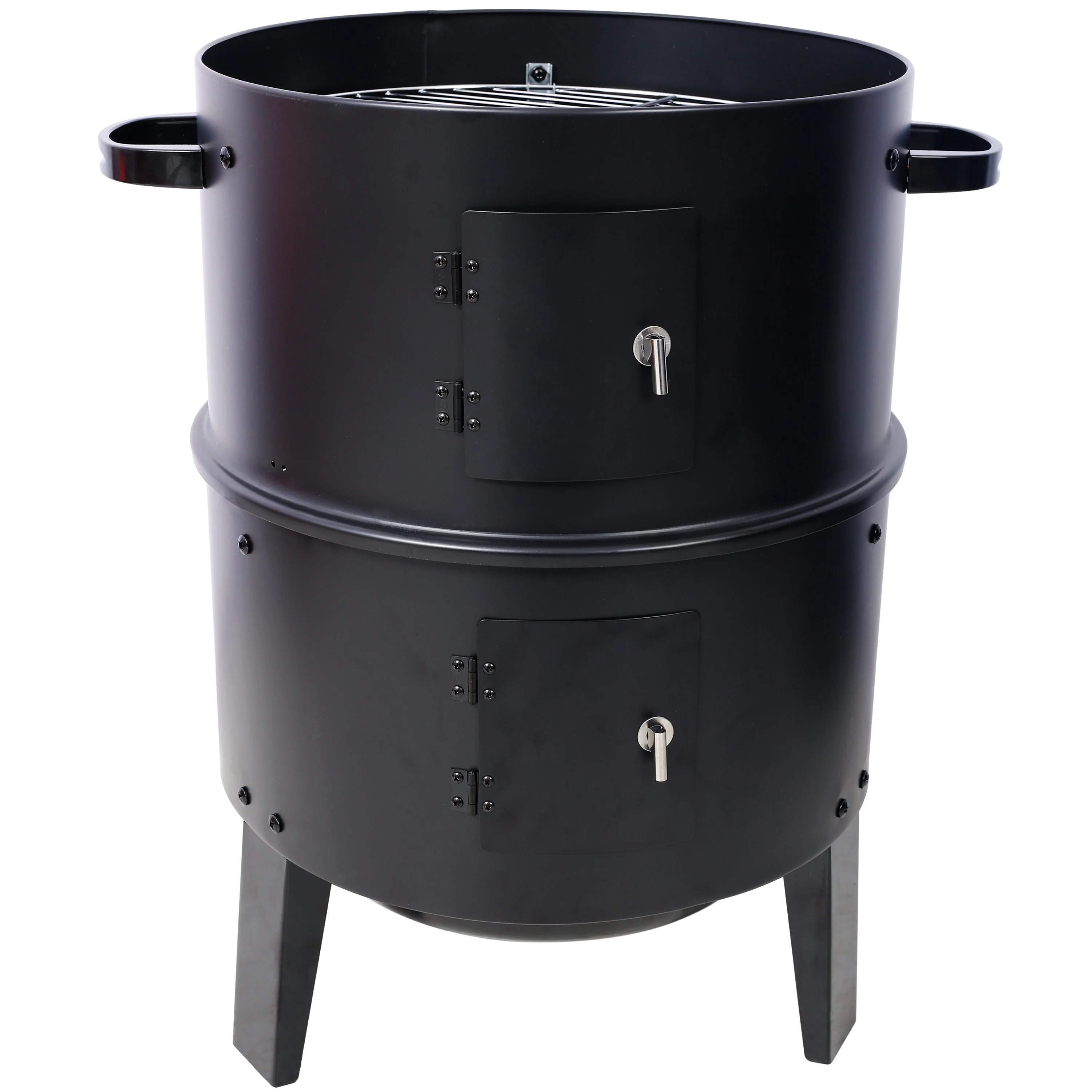 Charcoal Smoker Grill Wood Smoker Grills Outdoor Cooking 16 Inch Portable BBQ - Image 7