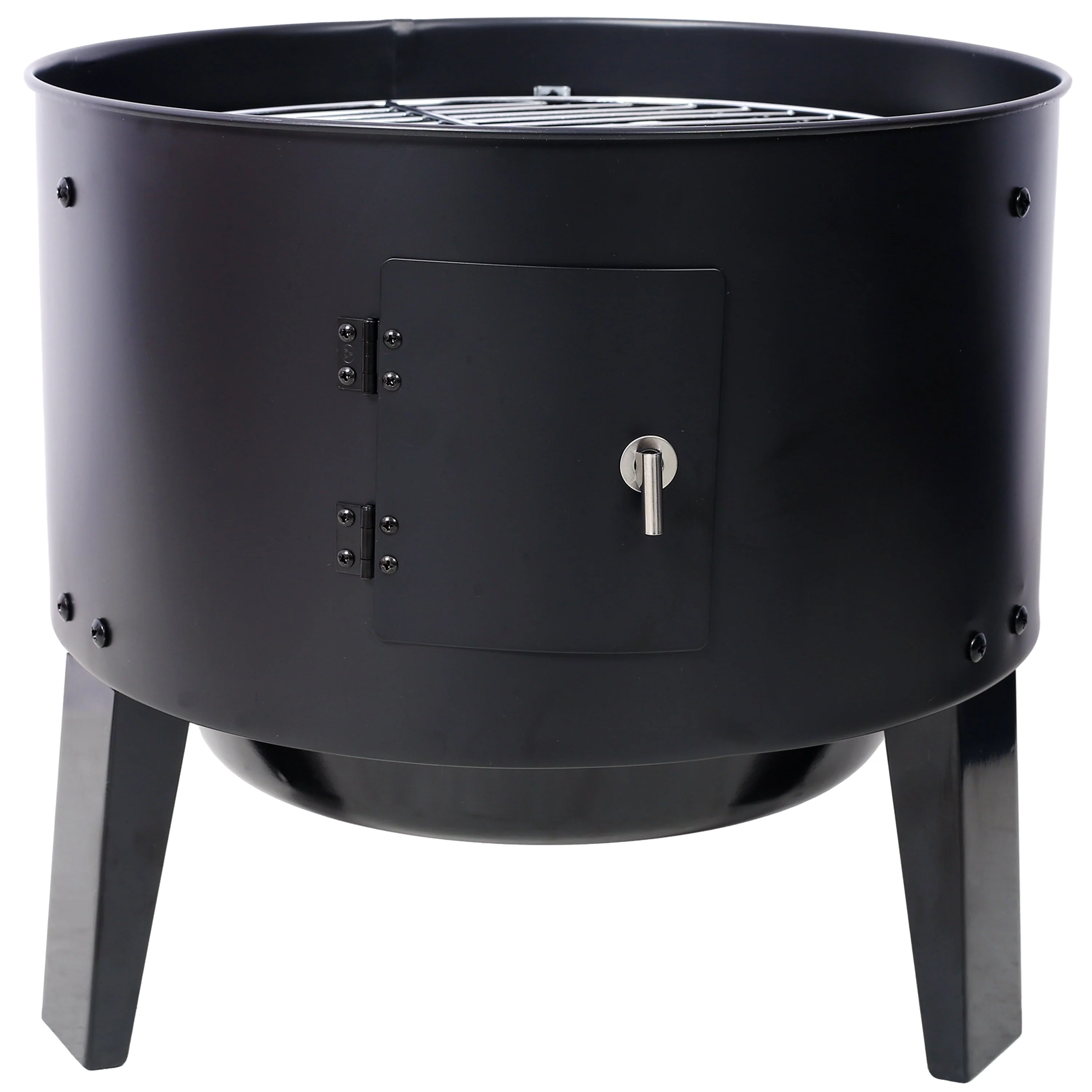 Charcoal Smoker Grill Wood Smoker Grills Outdoor Cooking 16 Inch Portable BBQ - Image 9