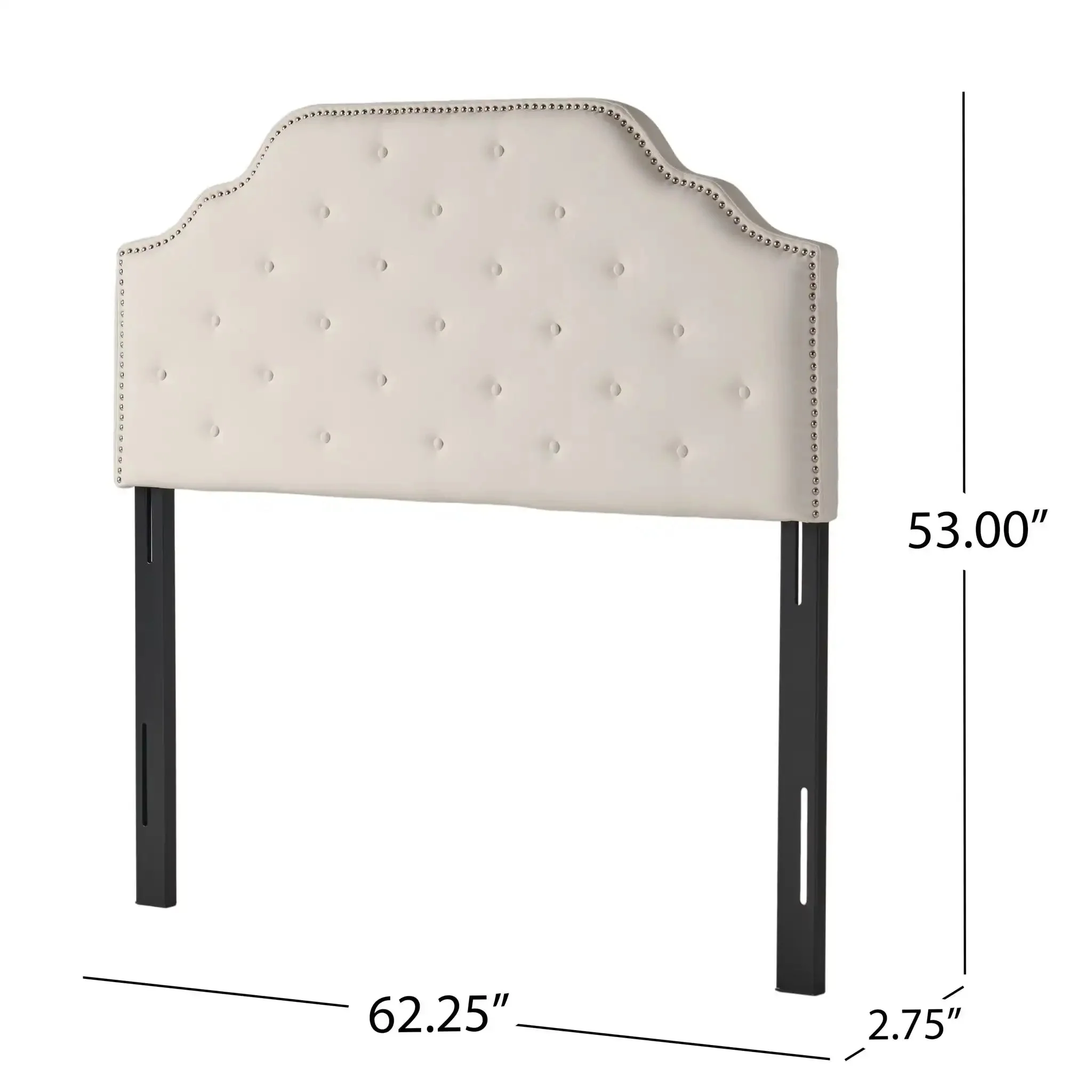 Charismatic - Size Headboard With Button Tufting And Nailhead Trim - Image 5