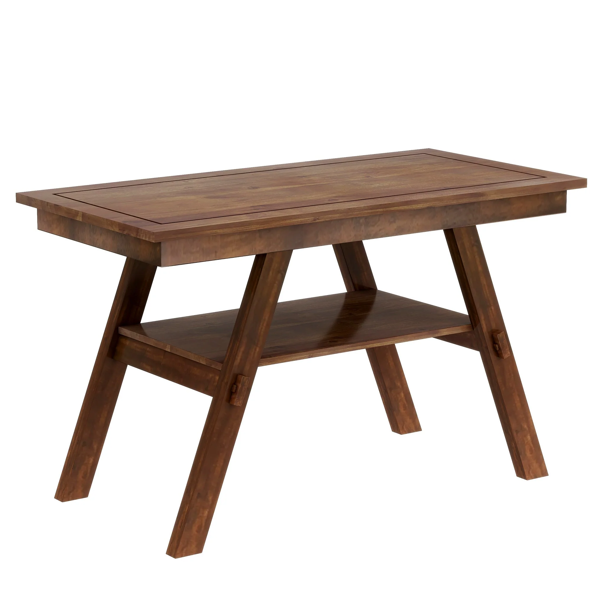 Charlie Walnut Farmhouse Counter Height 6-Piece Dining Set - Image 11