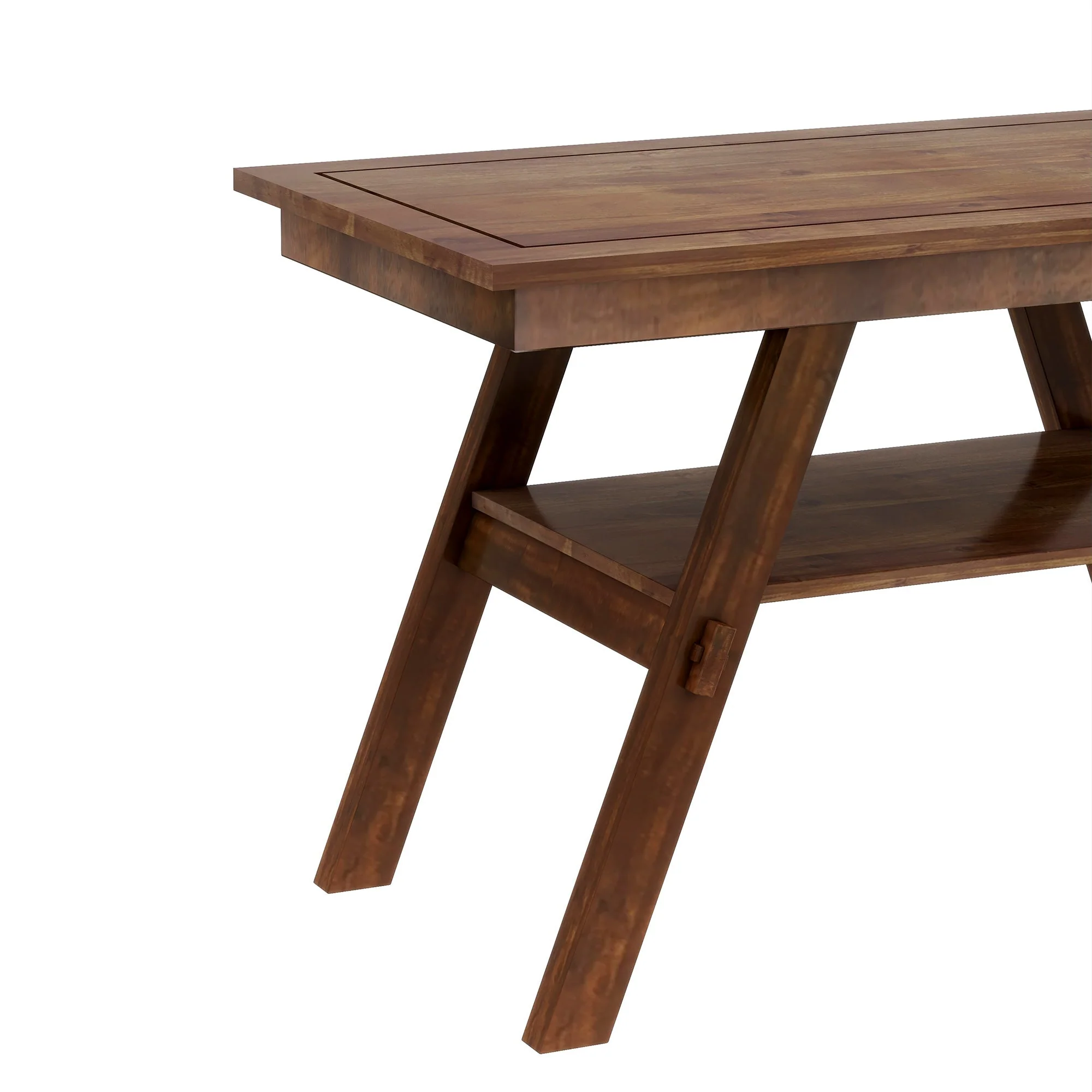 Charlie Walnut Farmhouse Counter Height 6-Piece Dining Set - Image 12