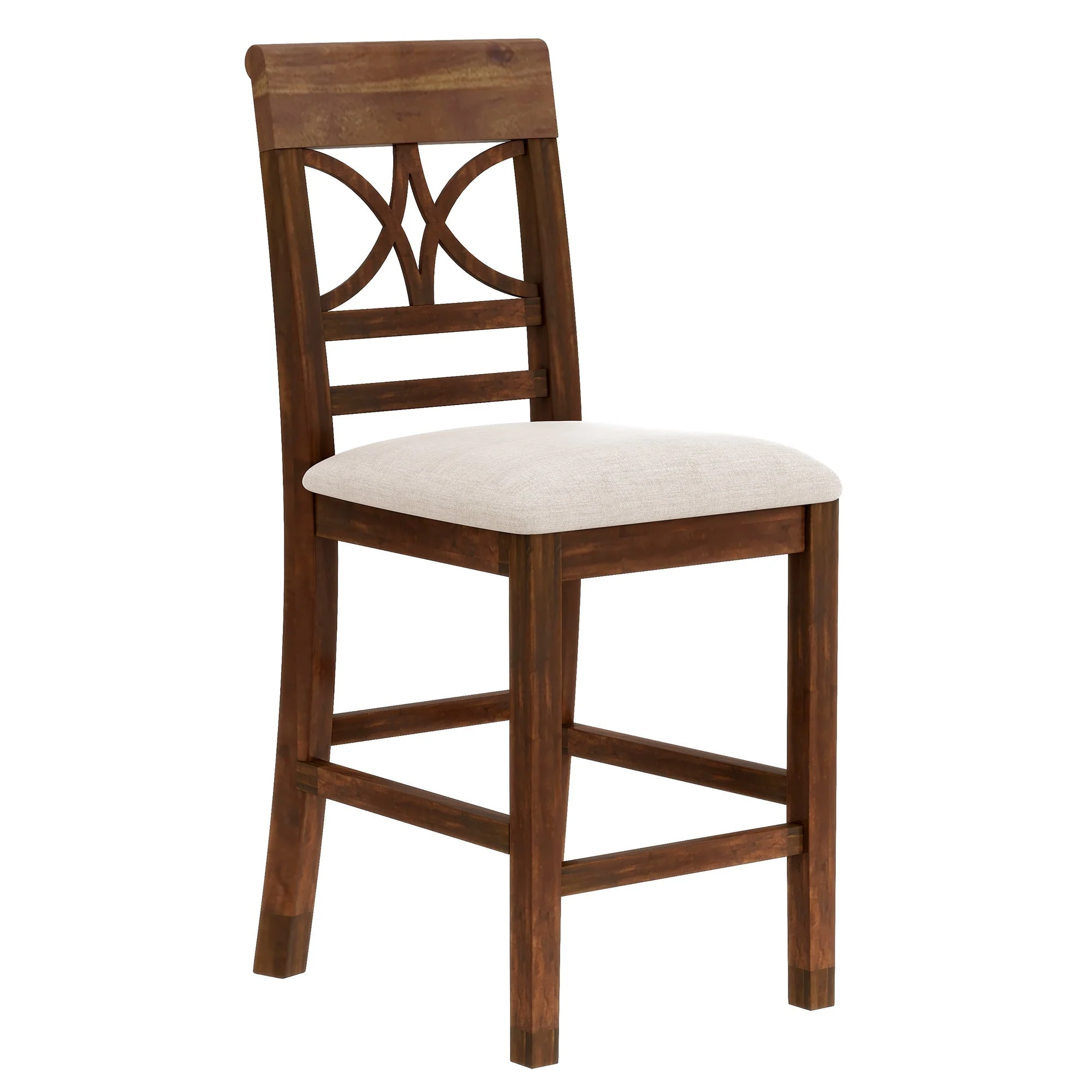 Charlie Walnut Farmhouse Counter Height 6-Piece Dining Set - Image 15
