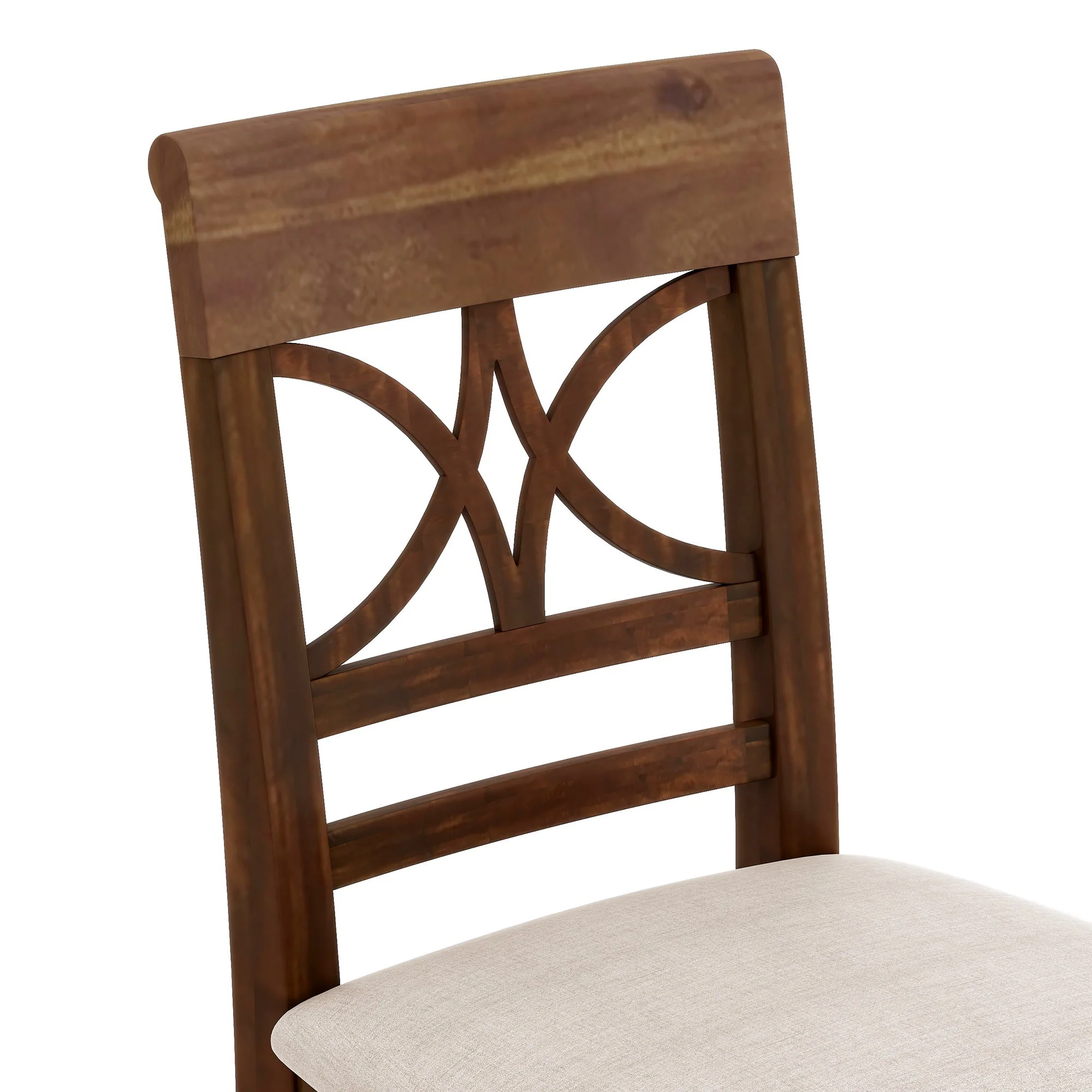 Charlie Walnut Farmhouse Counter Height 6-Piece Dining Set - Image 19