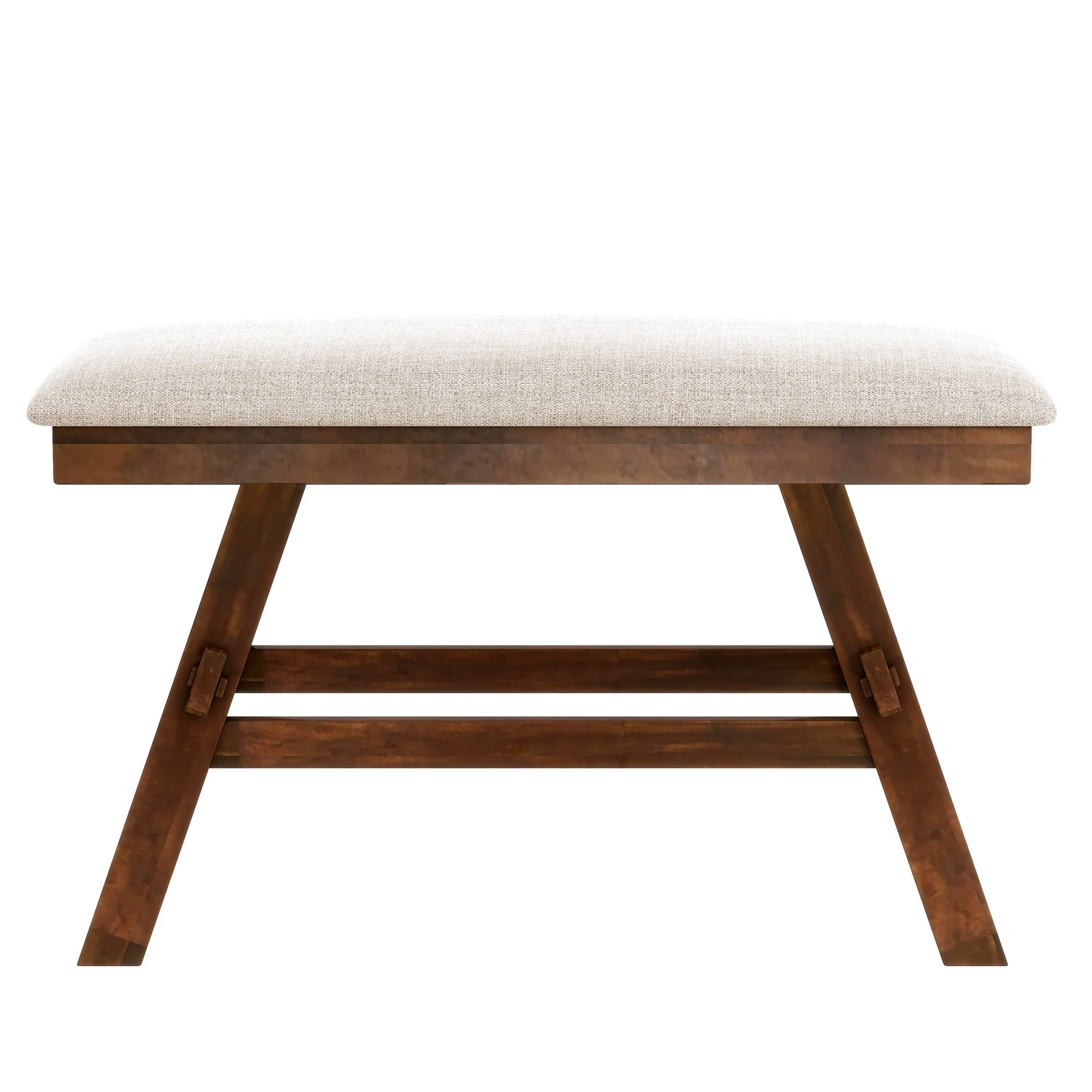 Charlie Walnut Farmhouse Counter Height 6-Piece Dining Set - Image 20