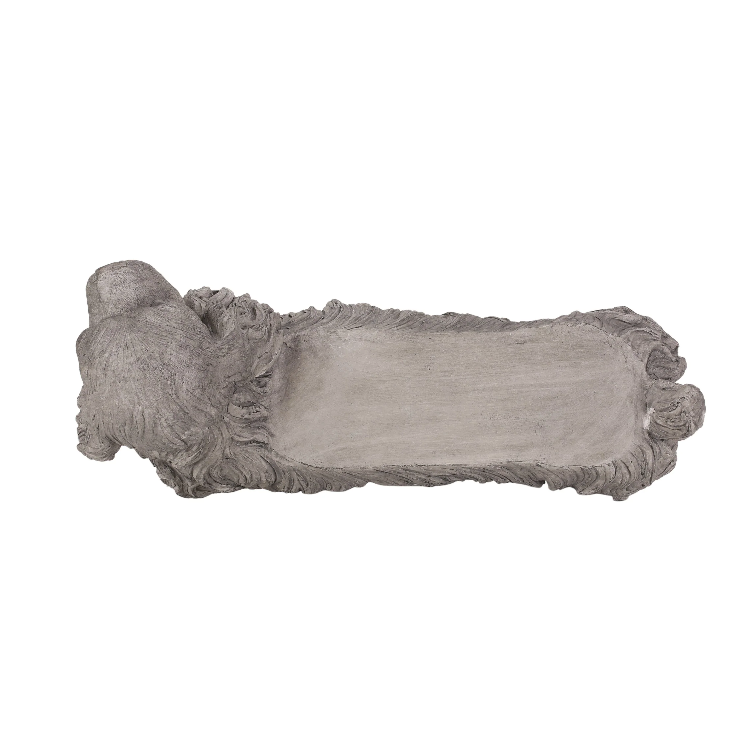 Charming Cocker Spaniel Dog Statue Bench Gray Magnesium Oxide 31.25' - Image 13