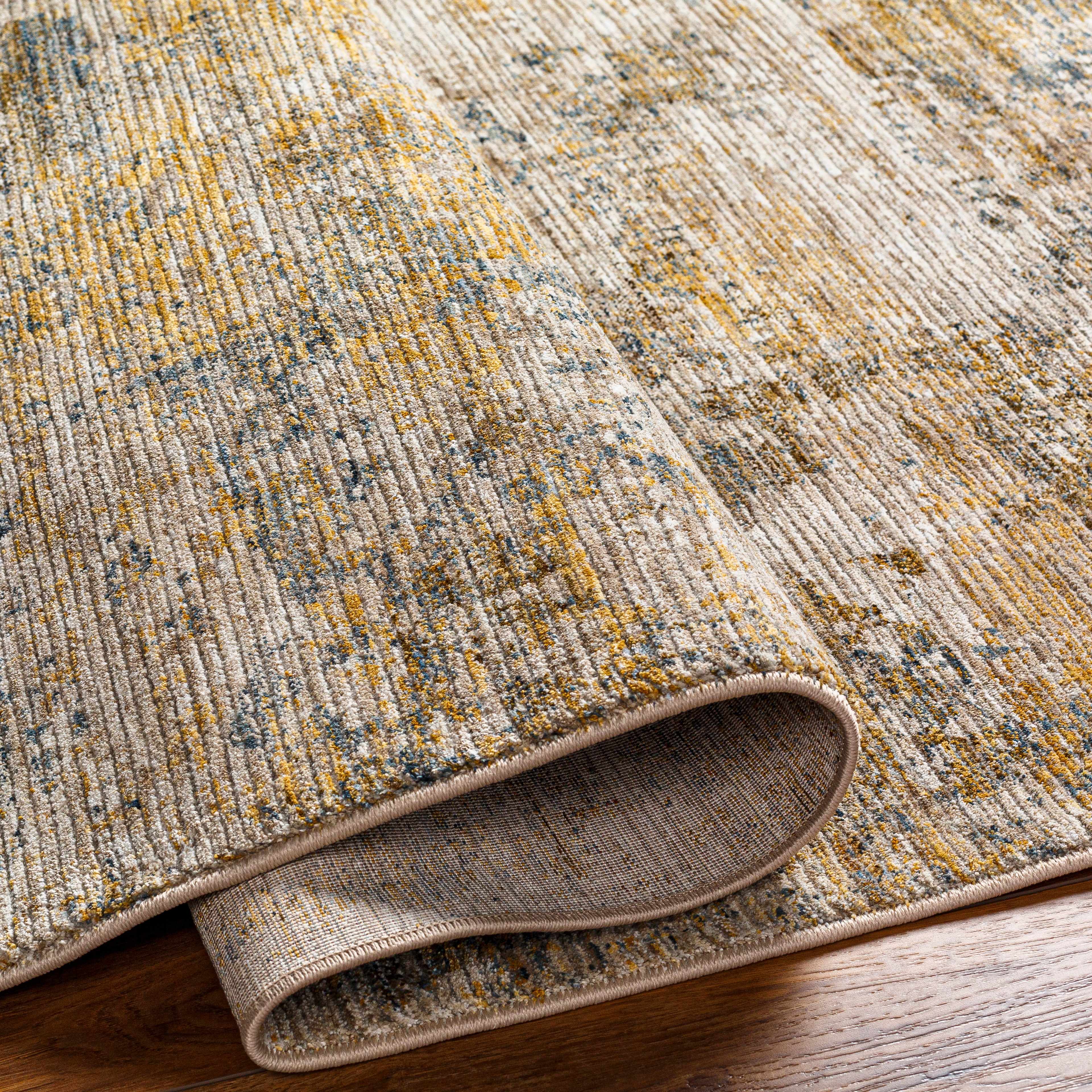 Chas Beige Rich Textured Traditional Rug - Image 3