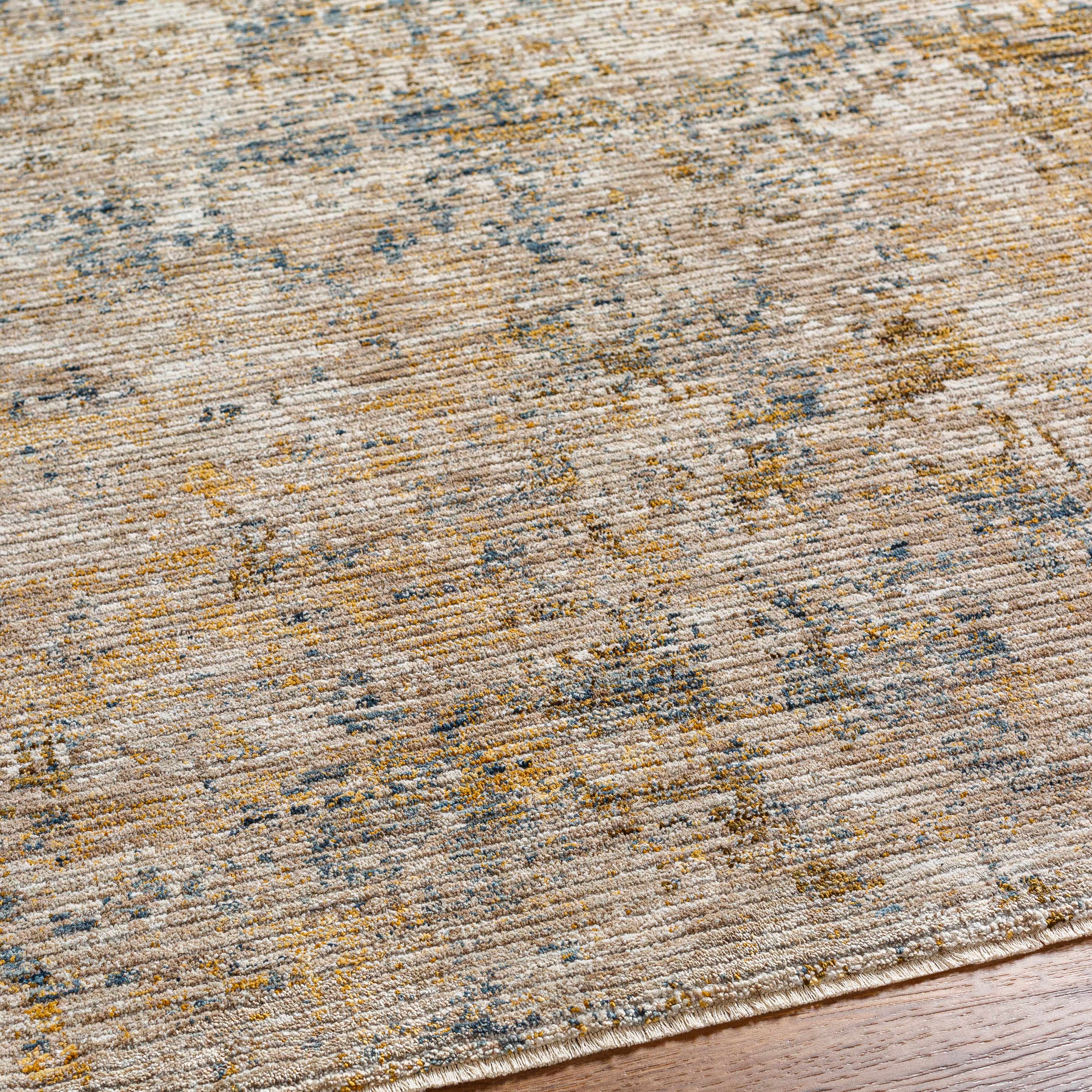 Chas Beige Rich Textured Traditional Rug - Image 5