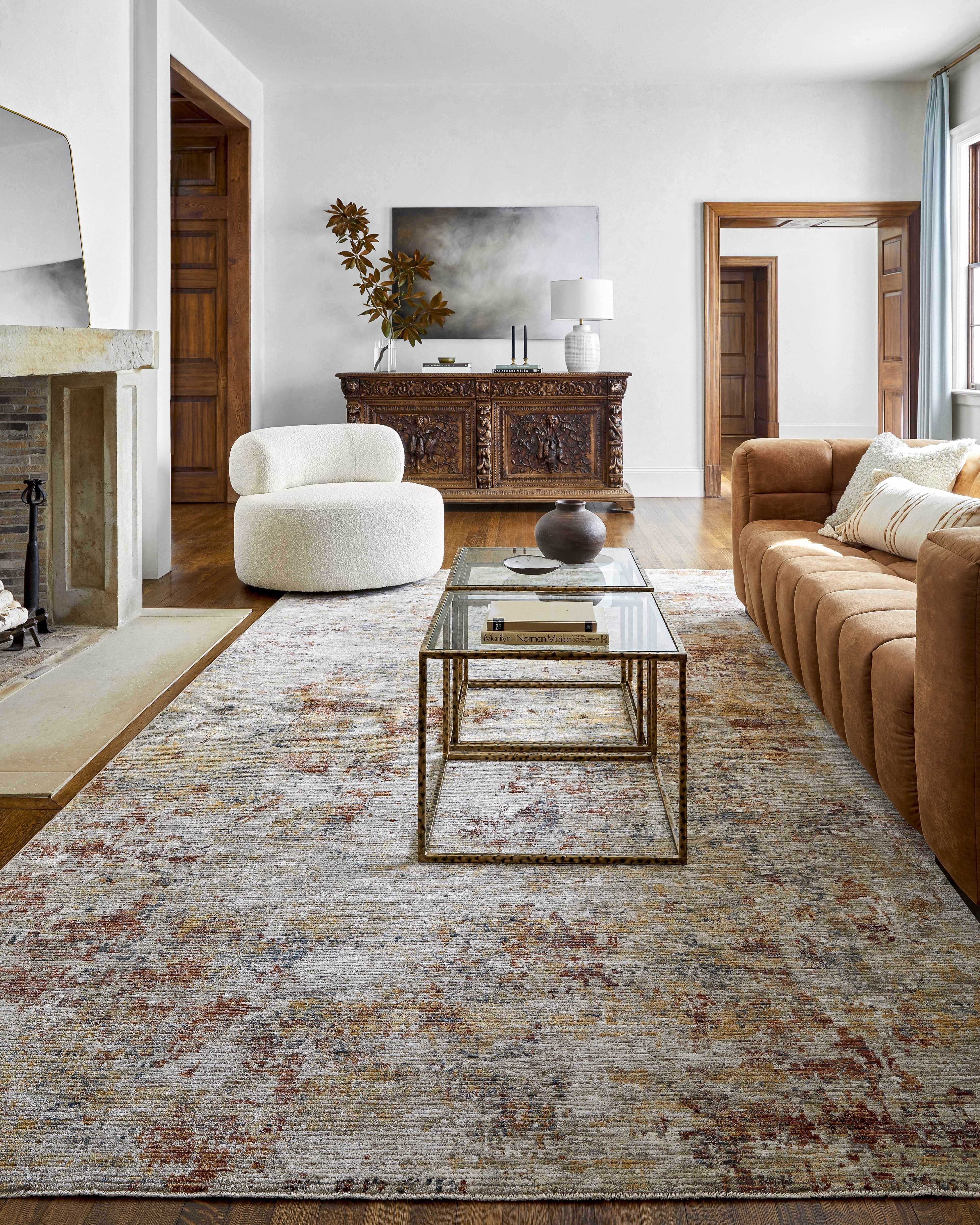 Chas Tan Rich Textured Traditional Rug - Image 10
