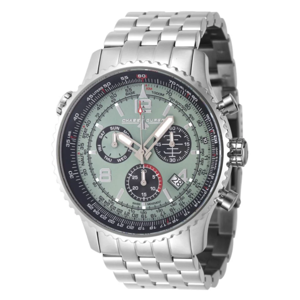 Chase Durer 49mm Flight Commander Swiss Quartz Chronograph Watch - Image 2