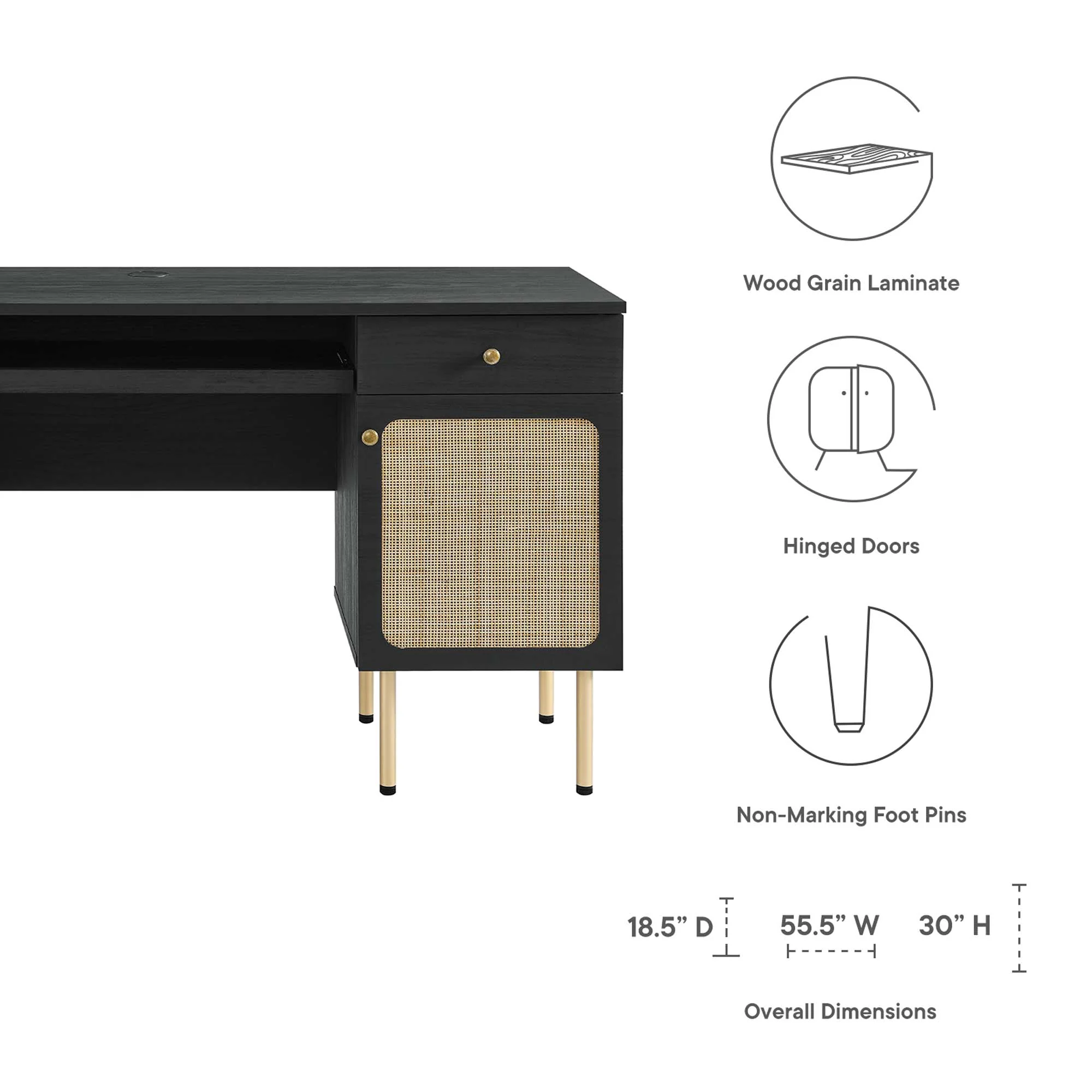 Chaucer Office Desk by Modway - Image 13