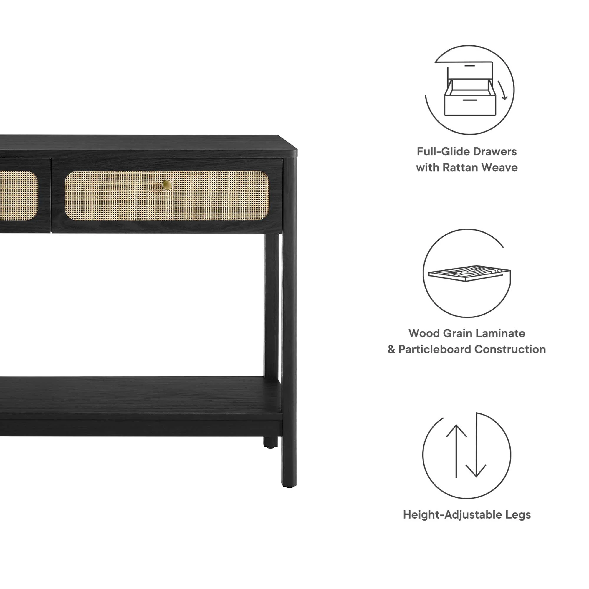 Chaucer Wood Entryway Console Table by Modway - Image 13