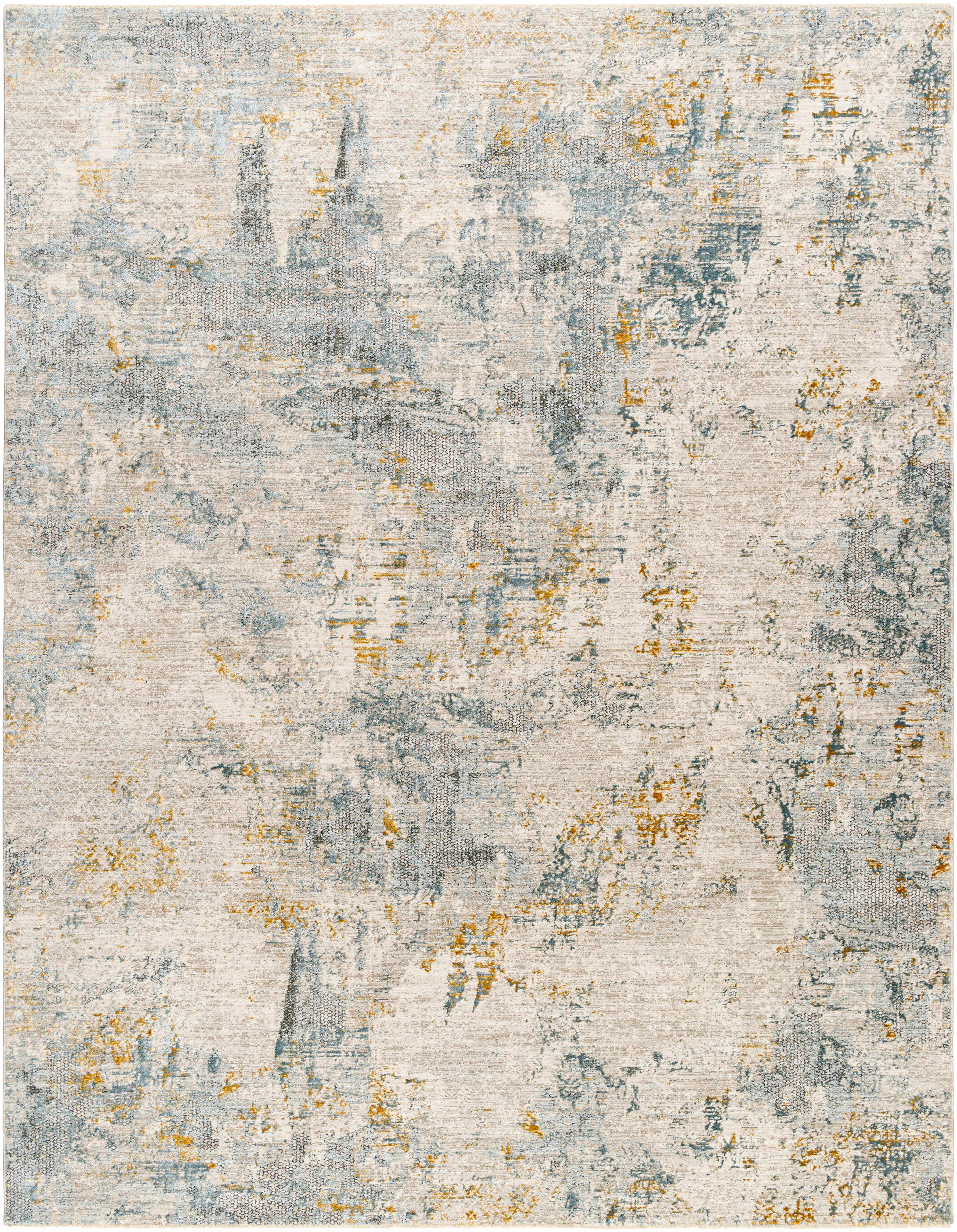 Chaya Textured Abstract Rug with Fringes - Image 10