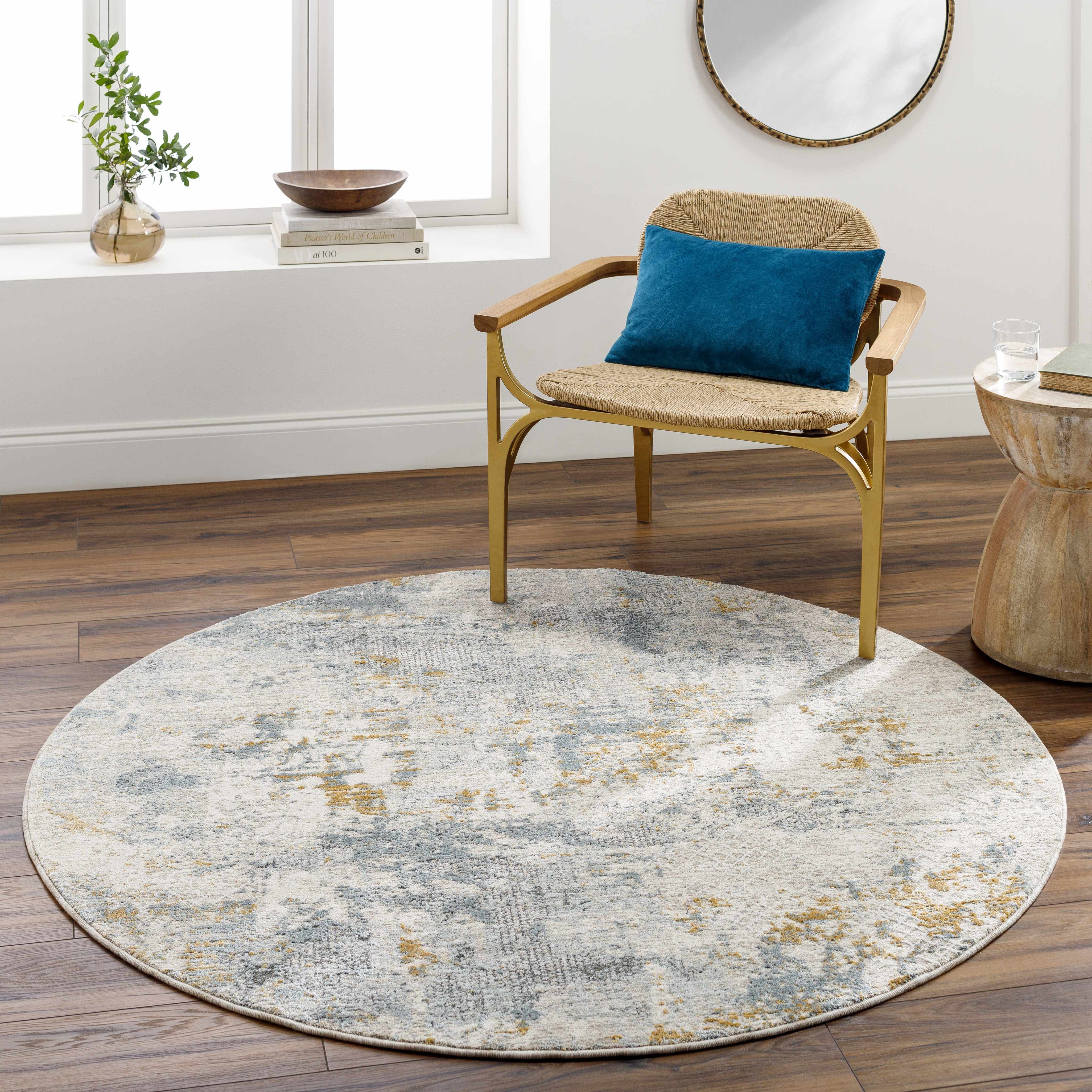 Chaya Textured Abstract Rug with Fringes - Image 18