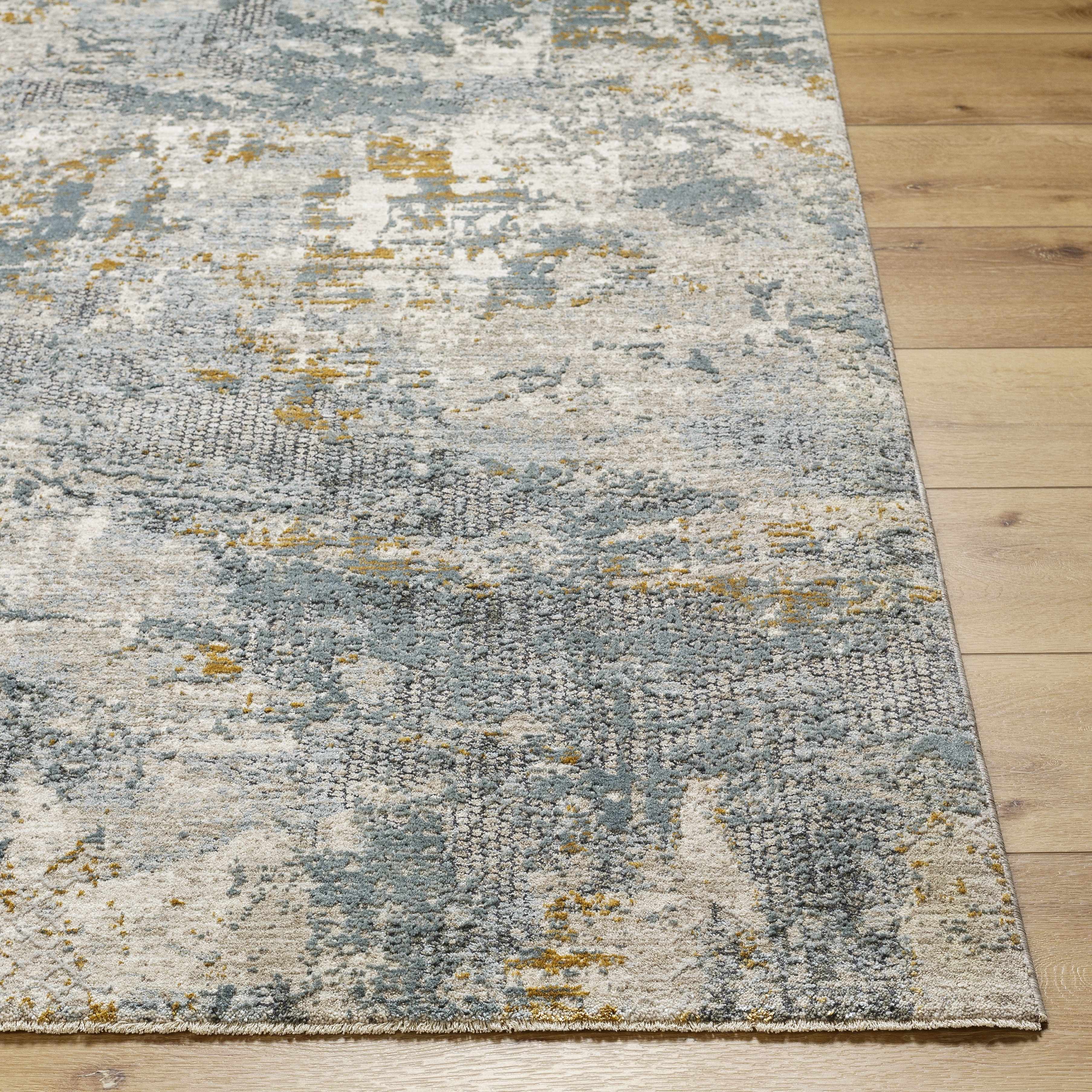 Chaya Textured Abstract Rug with Fringes - Image 20