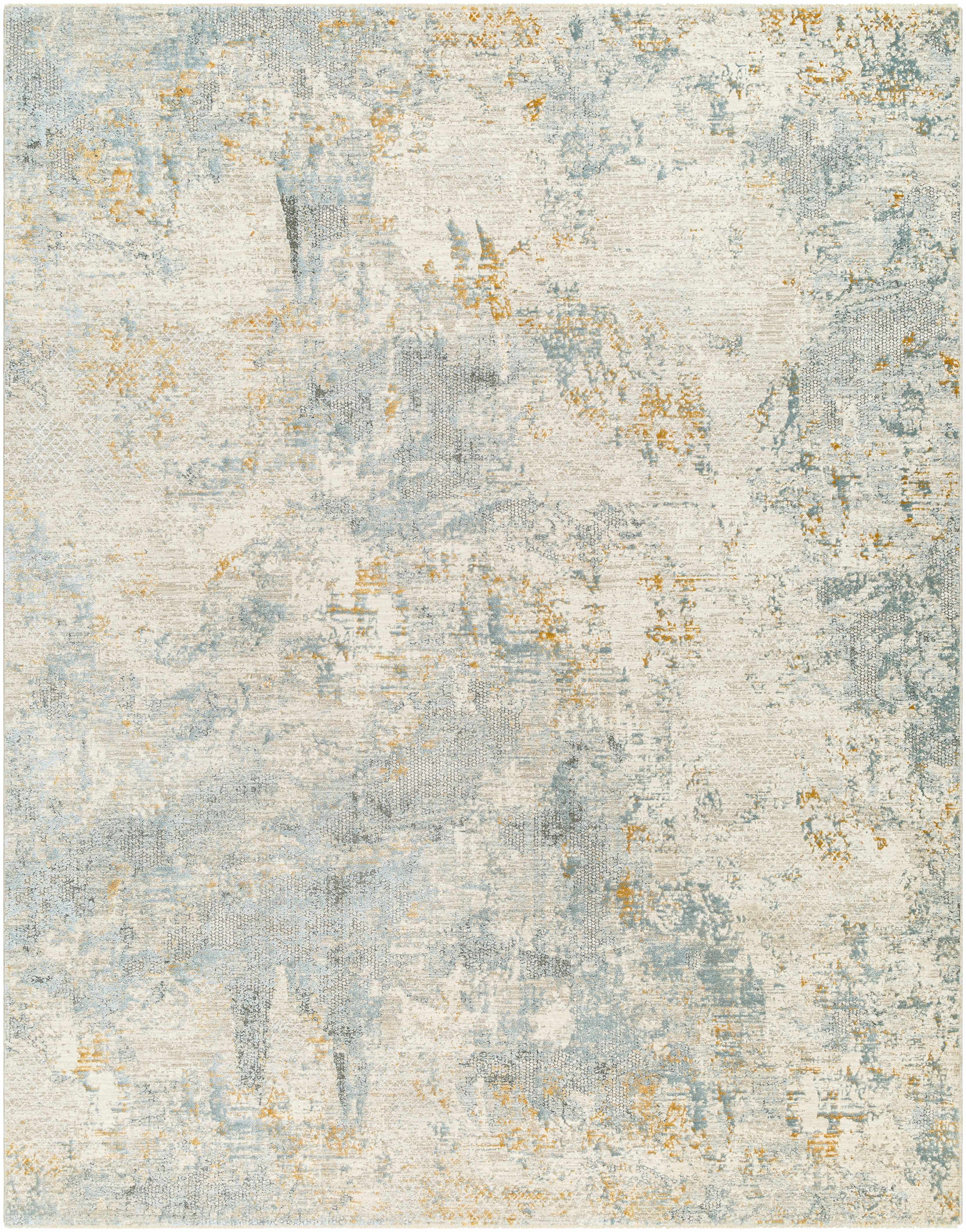 Chaya Textured Abstract Rug with Fringes - Image 3