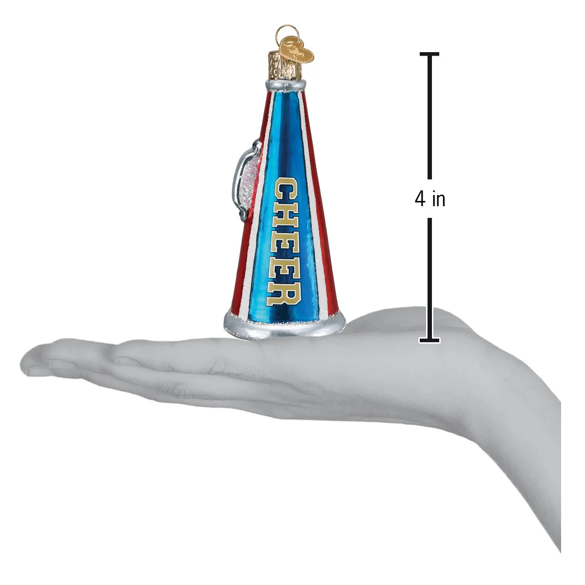 Cheer Megaphone Ornament - Image 6