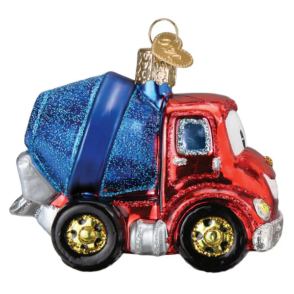 Cheerful Cement Truck Ornament - Image 4