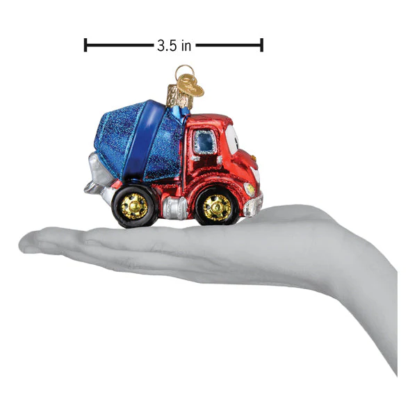 Cheerful Cement Truck Ornament - Image 6