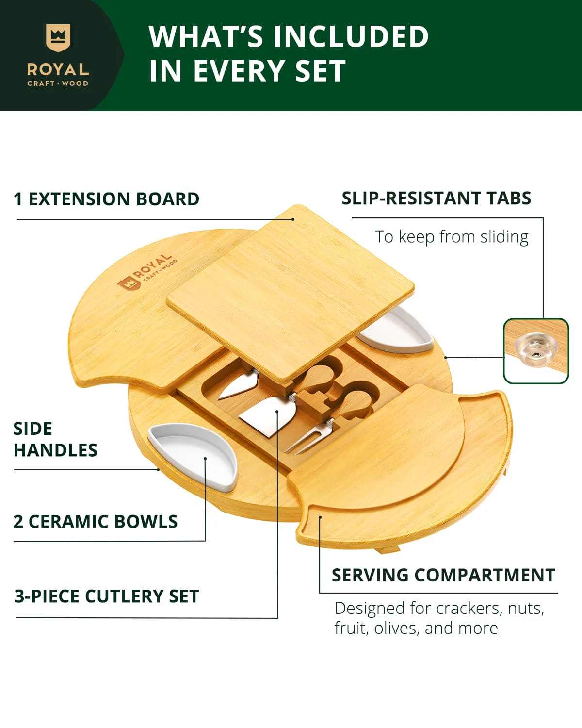 Cheese Board Set, Round - Image 2