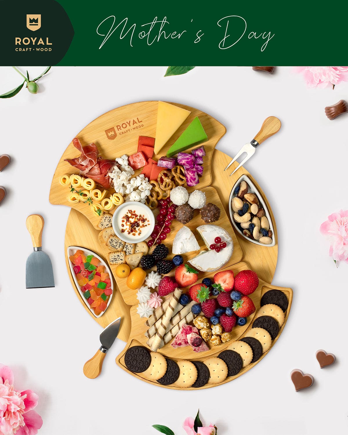 Cheese Board Set, Round - Image 3