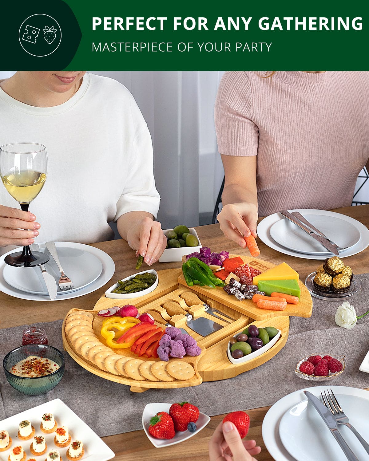 Cheese Board Set, Round - Image 6