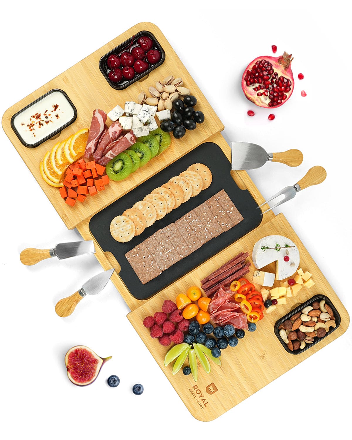 Cheese Board Set with Slate Plate - Image 9