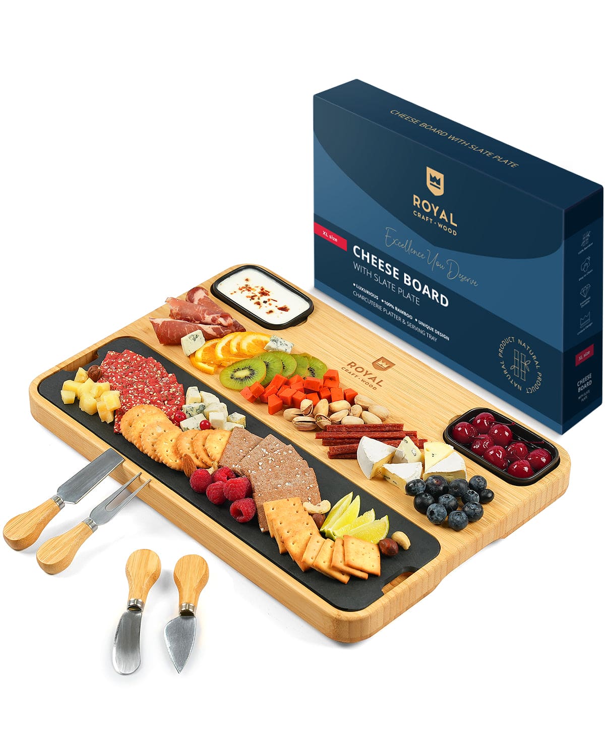 Cheese Board with Slate Plate - Image 10