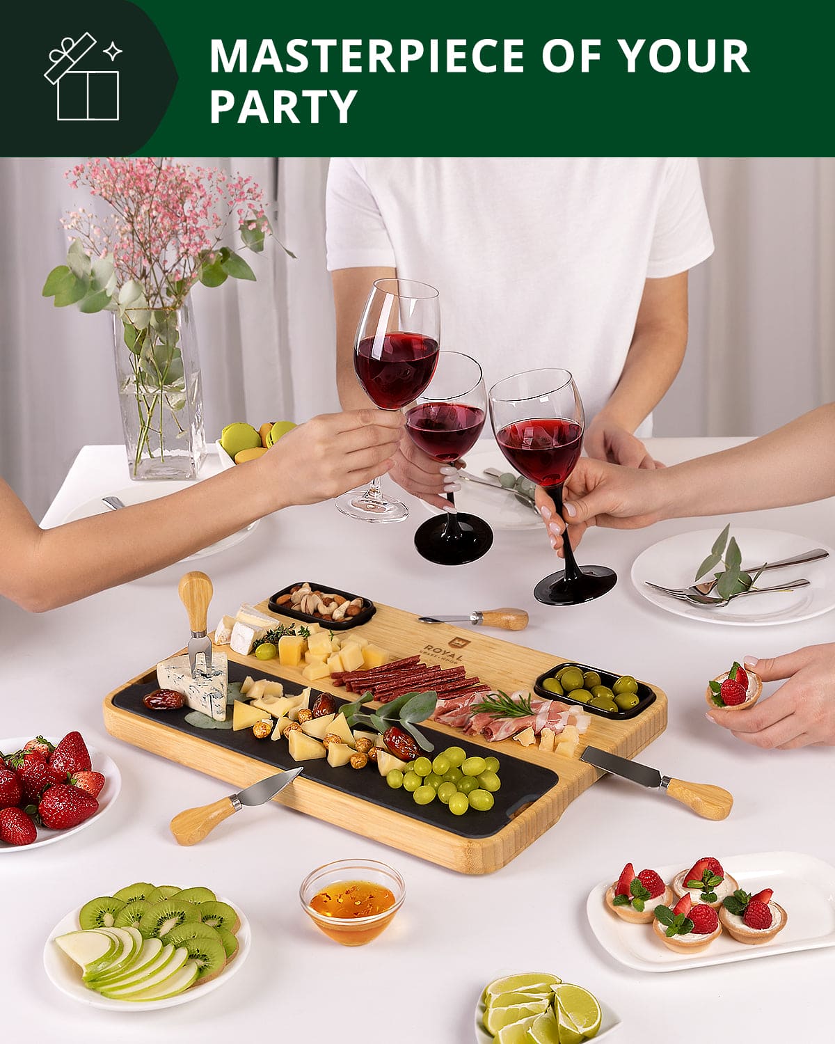 Cheese Board with Slate Plate - Image 6