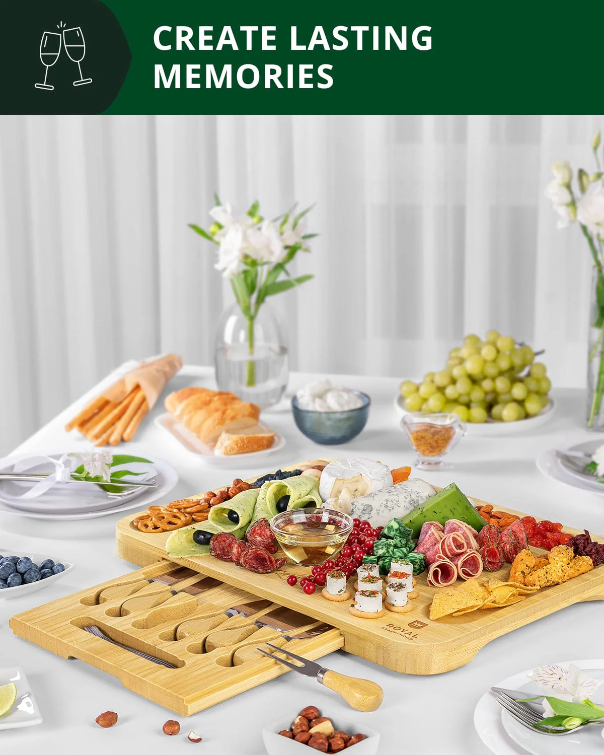 Cheese Board XXL with Cutlery Set - Image 6
