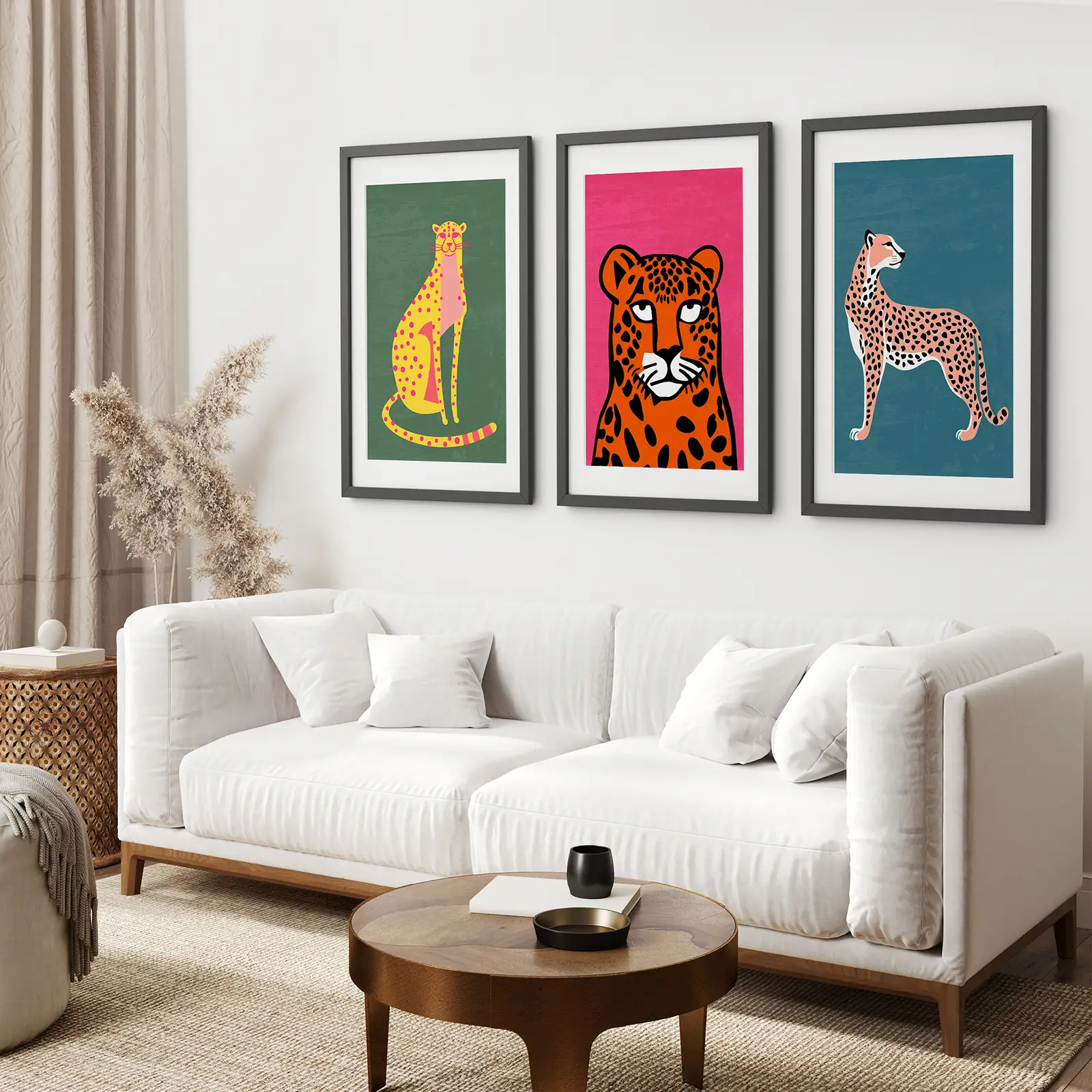 Cheetah Cat Prints Colorful Wall Art Decor - Image 3
