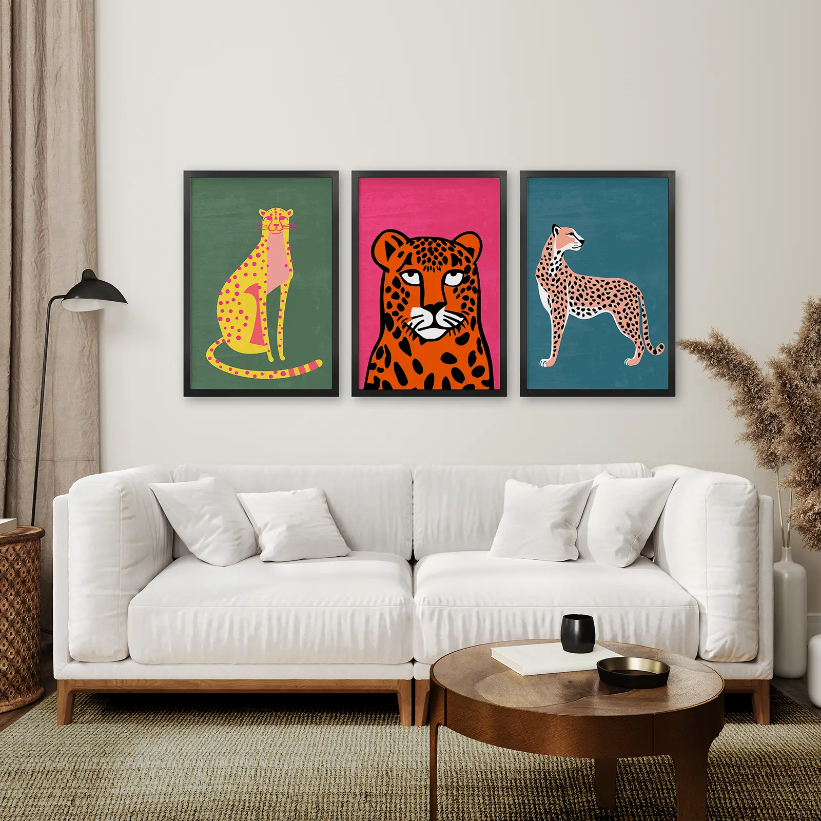 Cheetah Cat Prints Colorful Wall Art Decor - Image 7