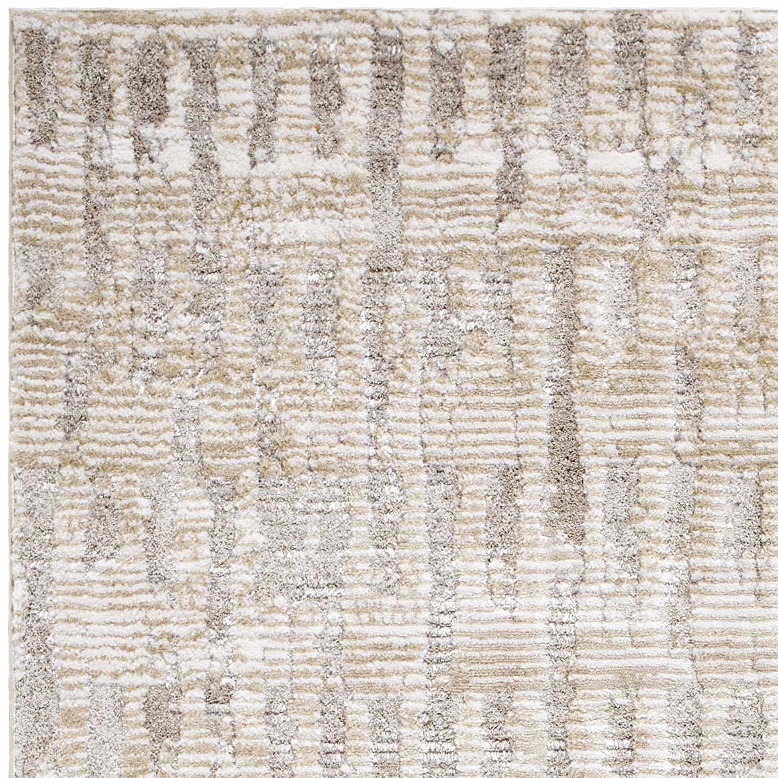 Chelle Beige Shag Area Rug - Clearance - Image 2