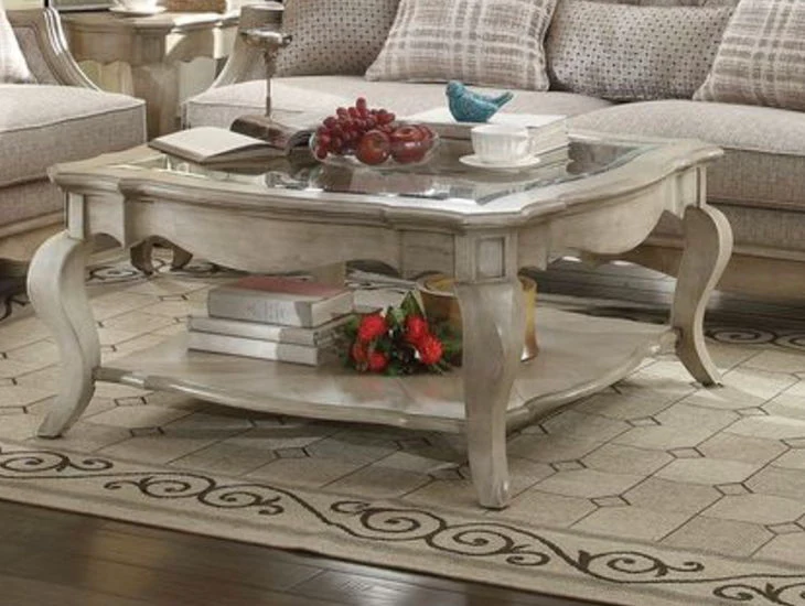 Chelmsford - Clear Glass Coffee Table - Taupe - Image 2