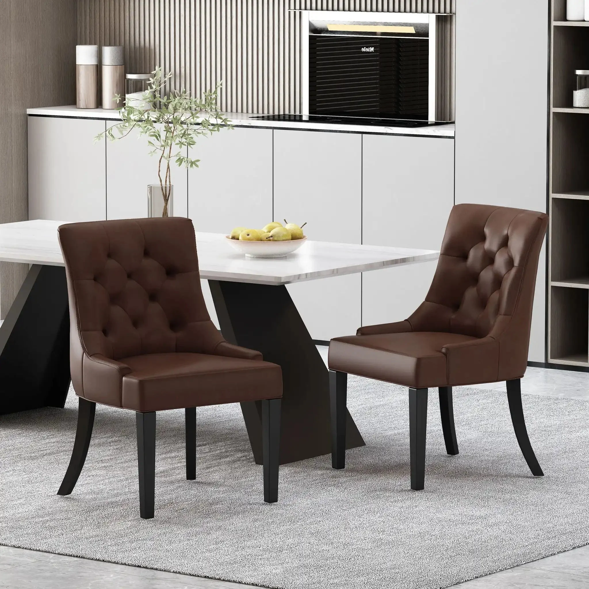 Cheney - Contemporary Dining Chair Tufted Upholstery (Set of 2) - Image 12