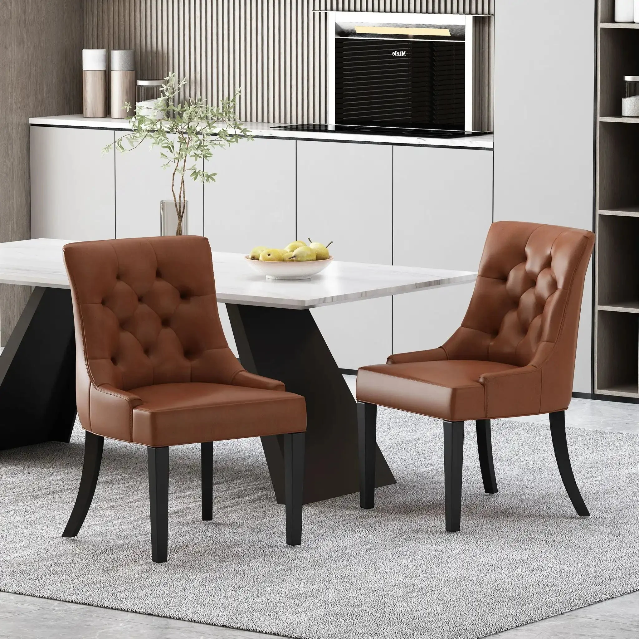 Cheney - Contemporary Dining Chair Tufted Upholstery (Set of 2) - Image 5