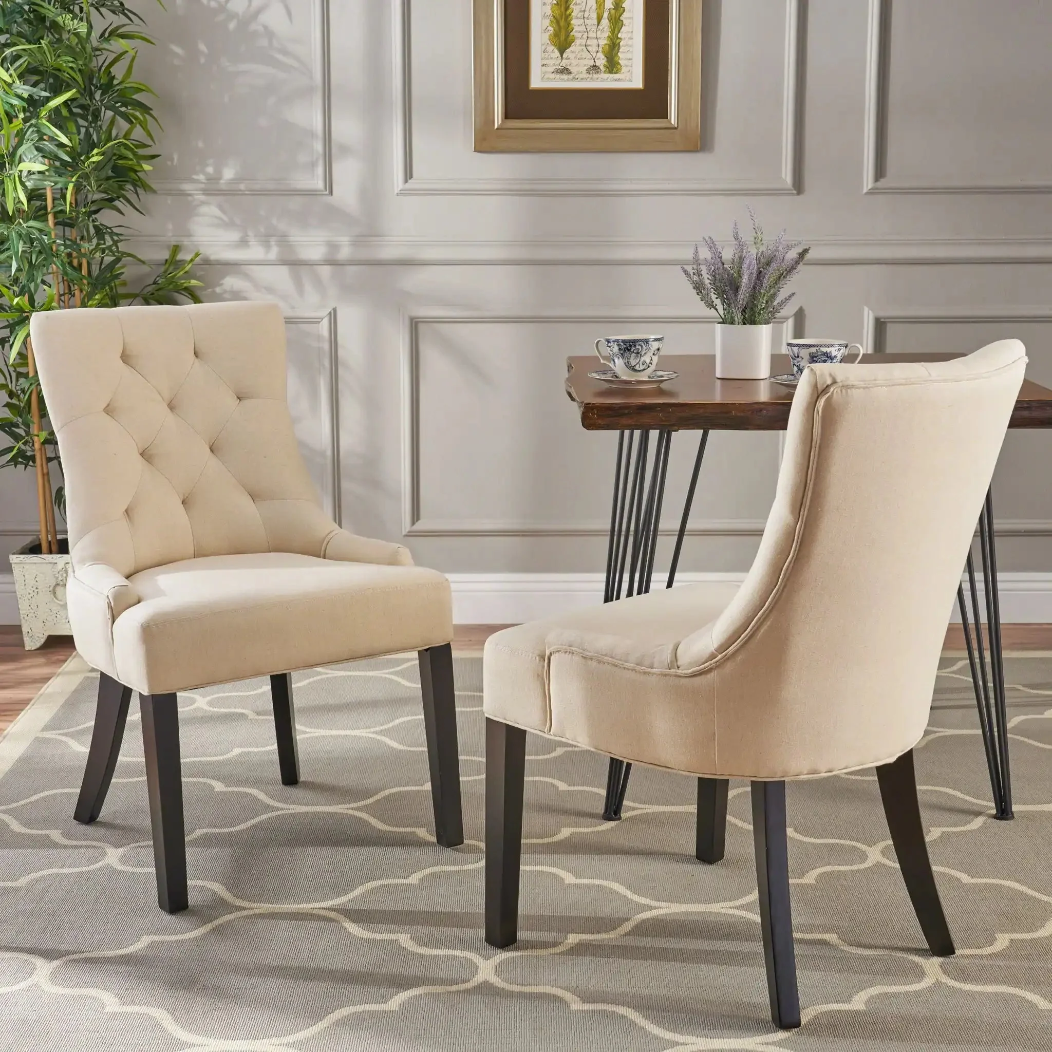 Cheney - Contemporary Dining Chair Tufted Upholstery (Set of 2) - Image 7