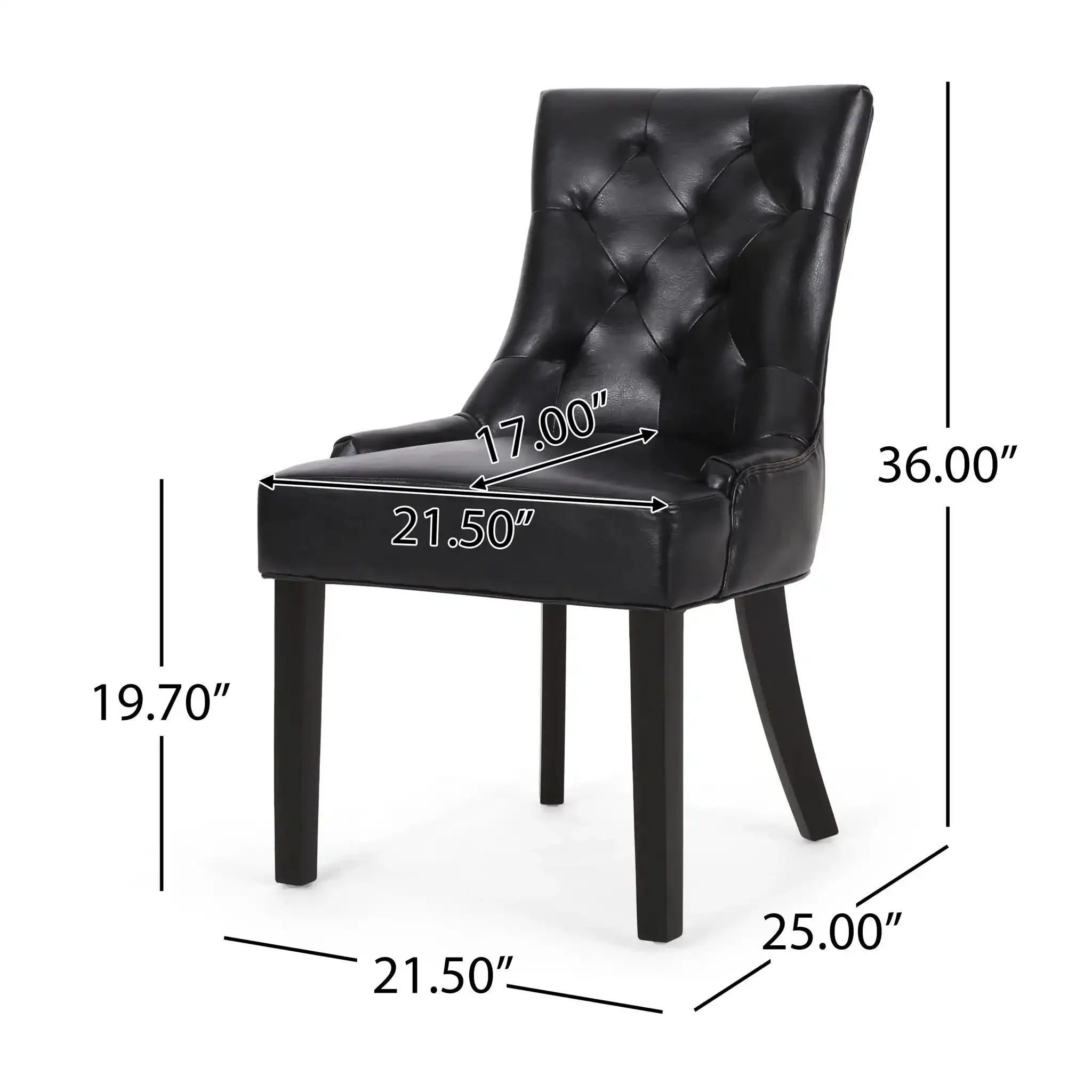 Cheney - Contemporary Dining Chair Tufted Upholstery (Set of 2) - Image 9