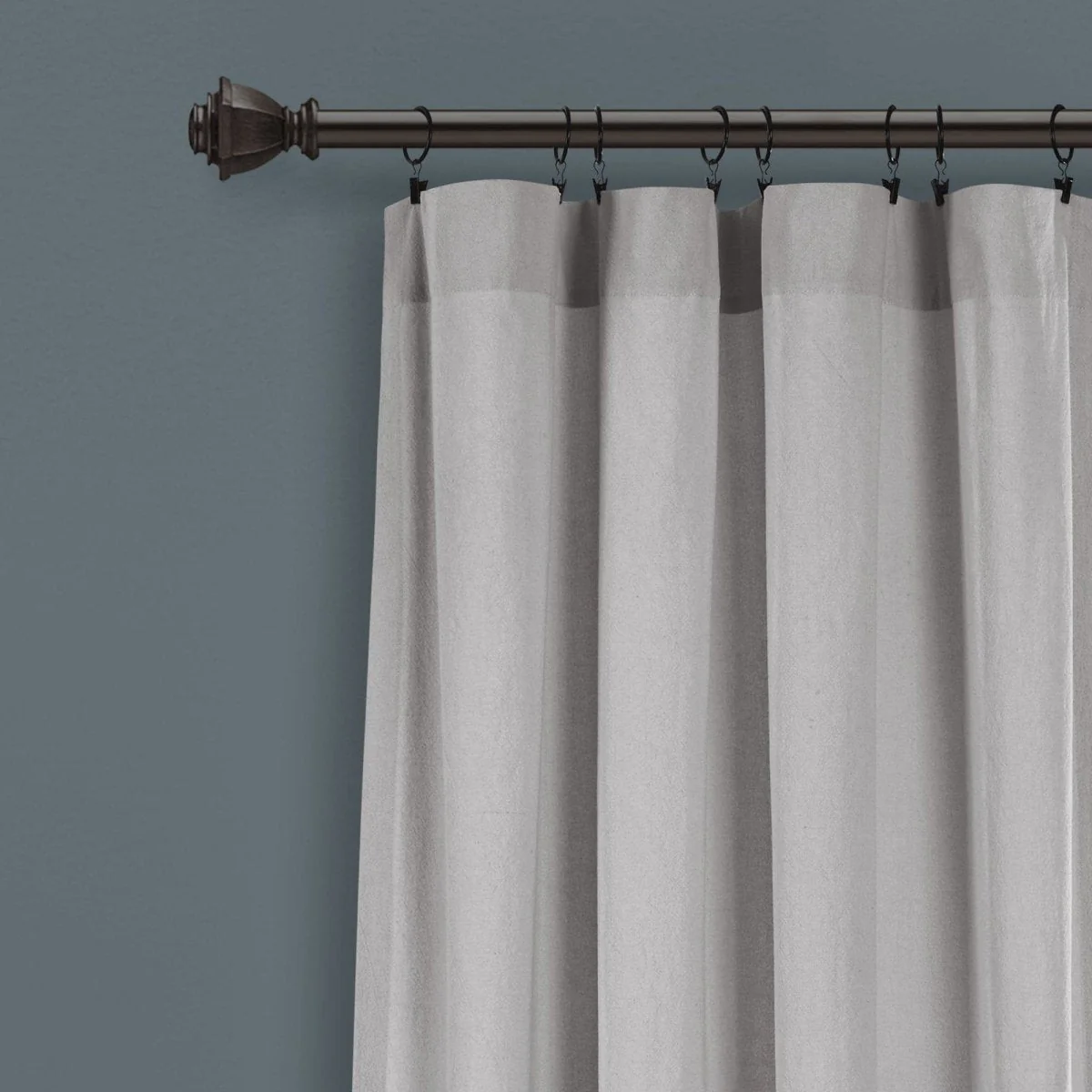 Chenille Chevron Window Curtain Panel Set - Image 11