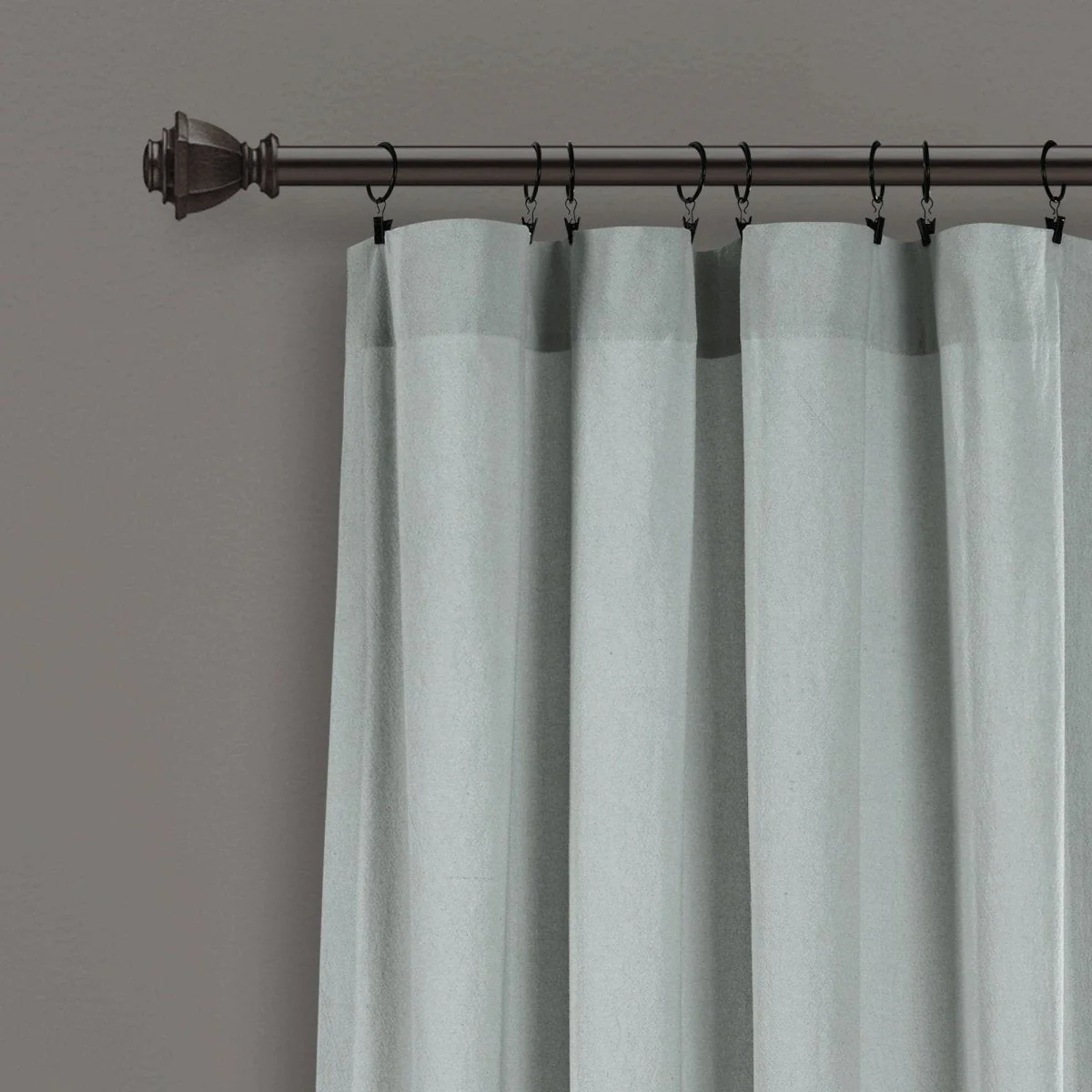 Chenille Chevron Window Curtain Panel Set - Image 2