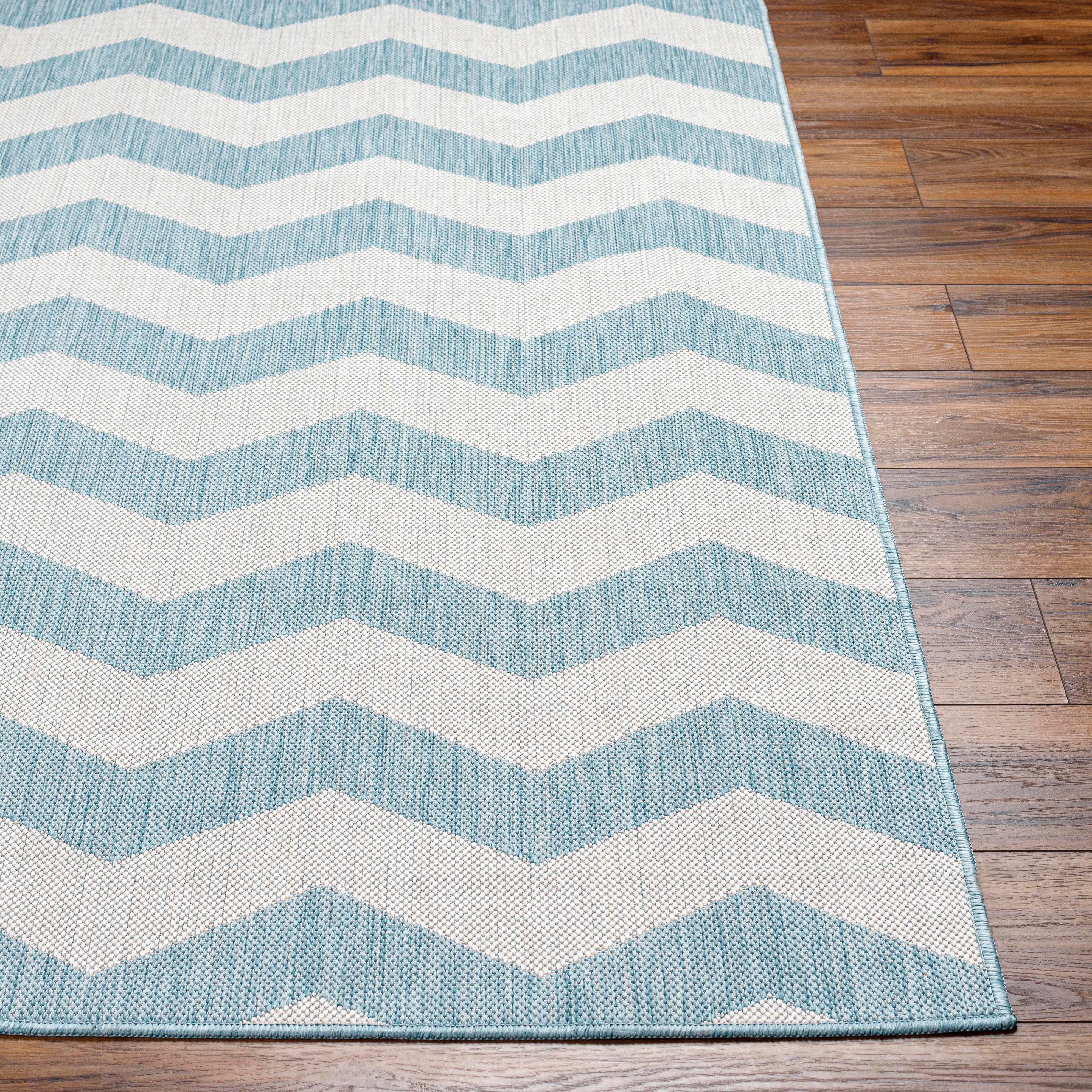 Cheri Thatch Light Blue Area Carpet Area Rug - Clearance - Image 6