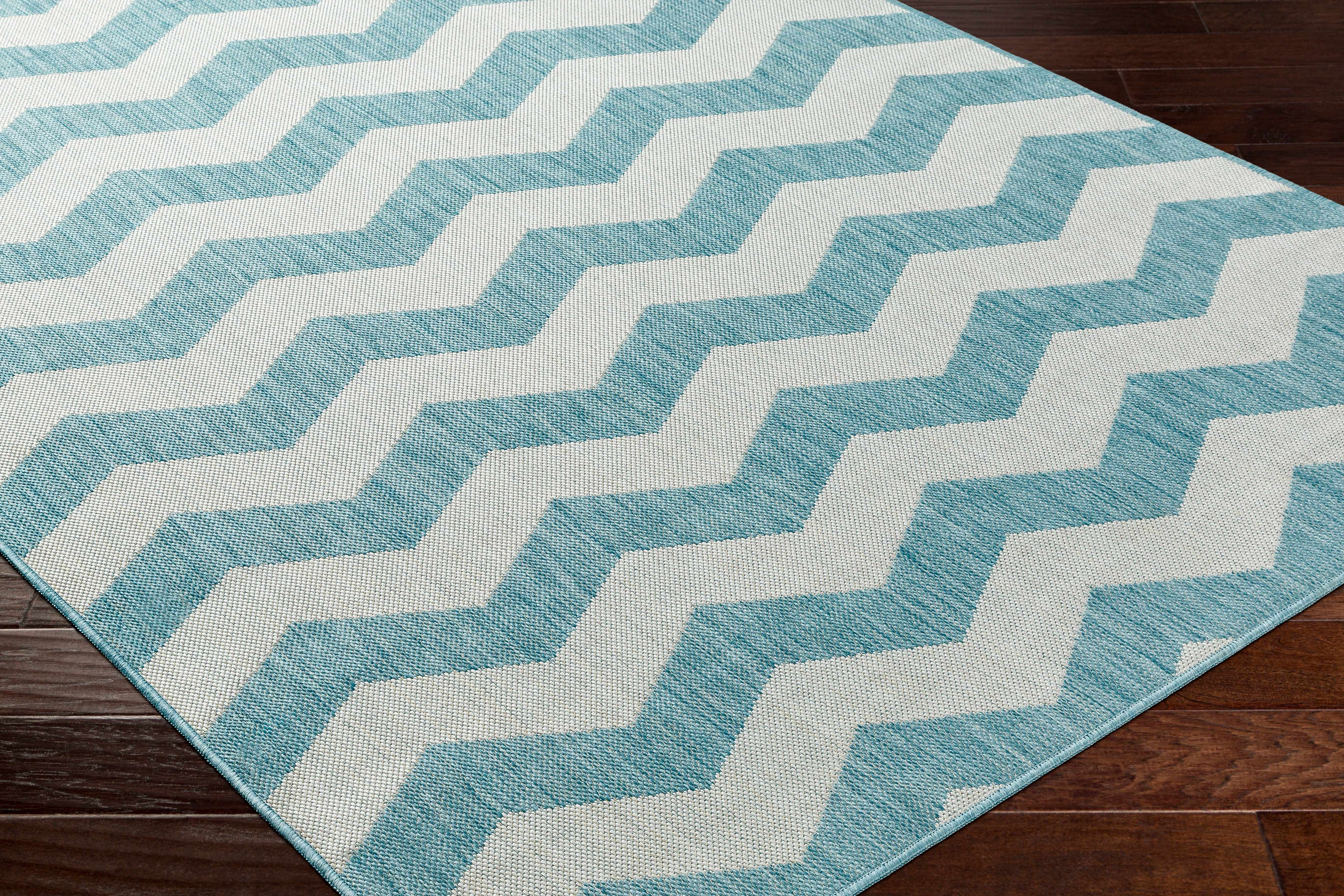 Cheri Thatch Light Blue Area Carpet Area Rug - Clearance - Image 7