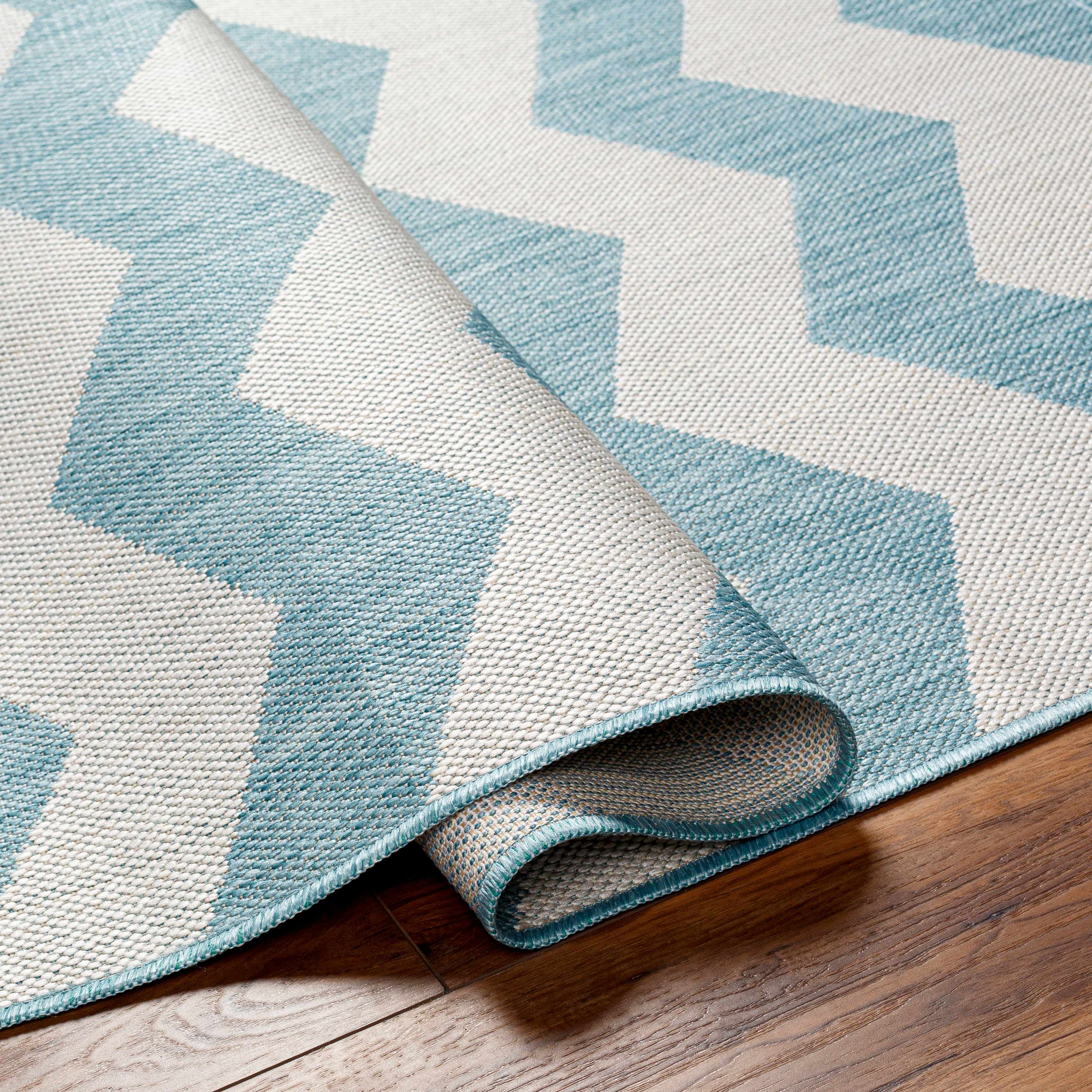Cheri Thatch Light Blue Area Carpet Area Rug - Clearance - Image 8